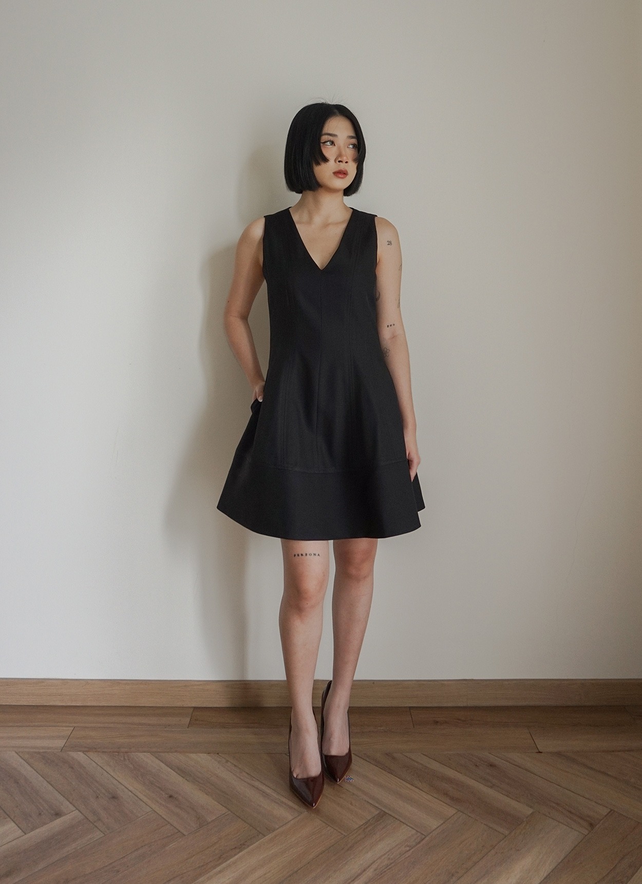 Keira Mini Dress in Black