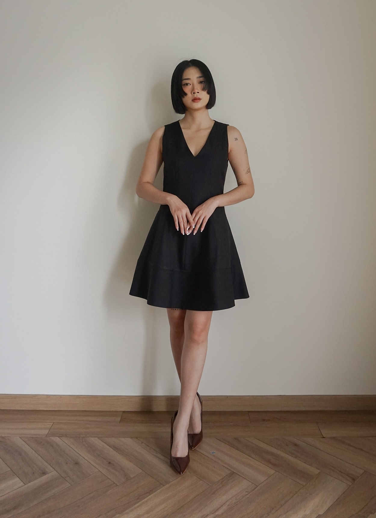 Keira Mini Dress in Black