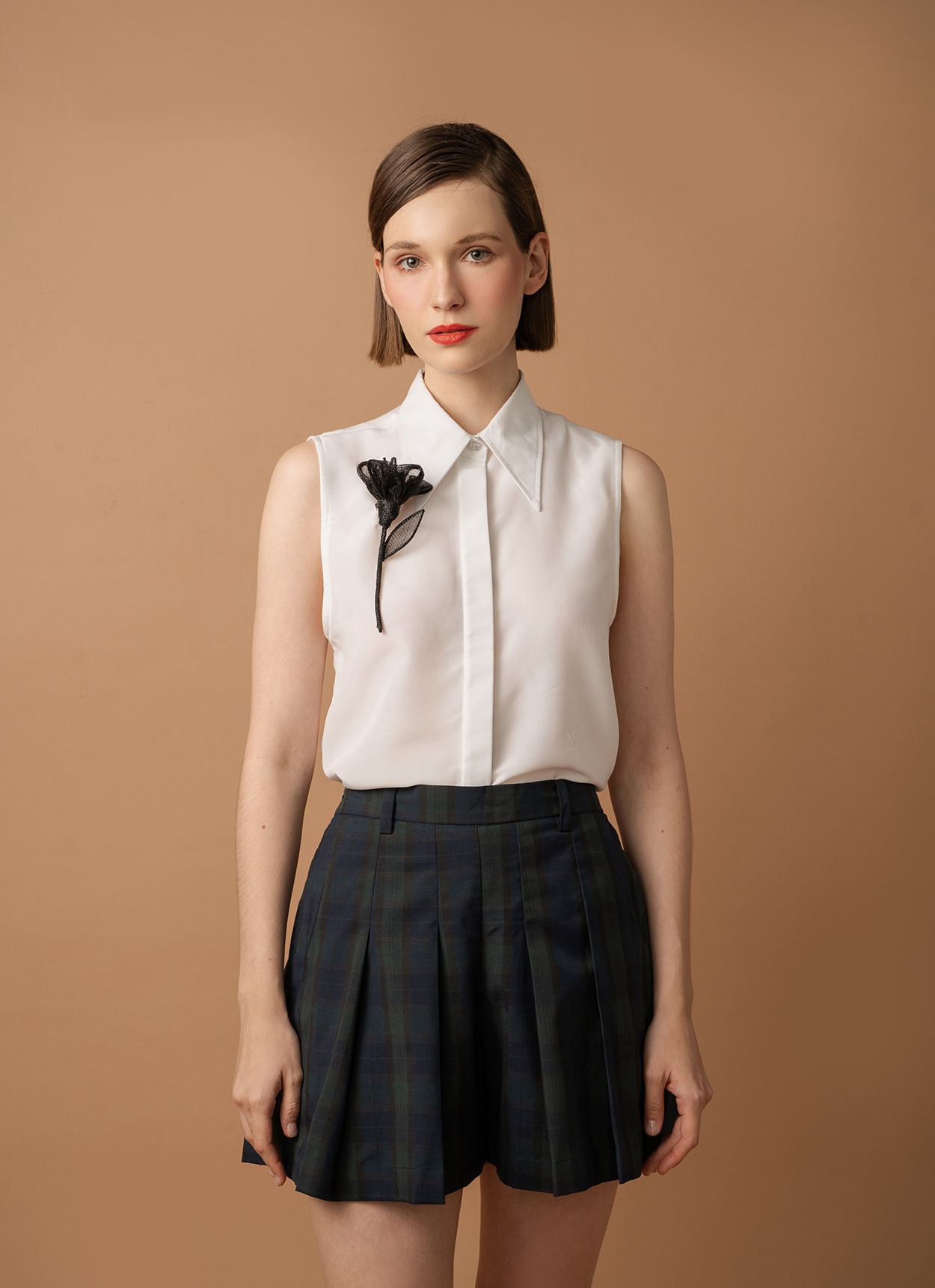 Penelope Skort in Scottish Plaid