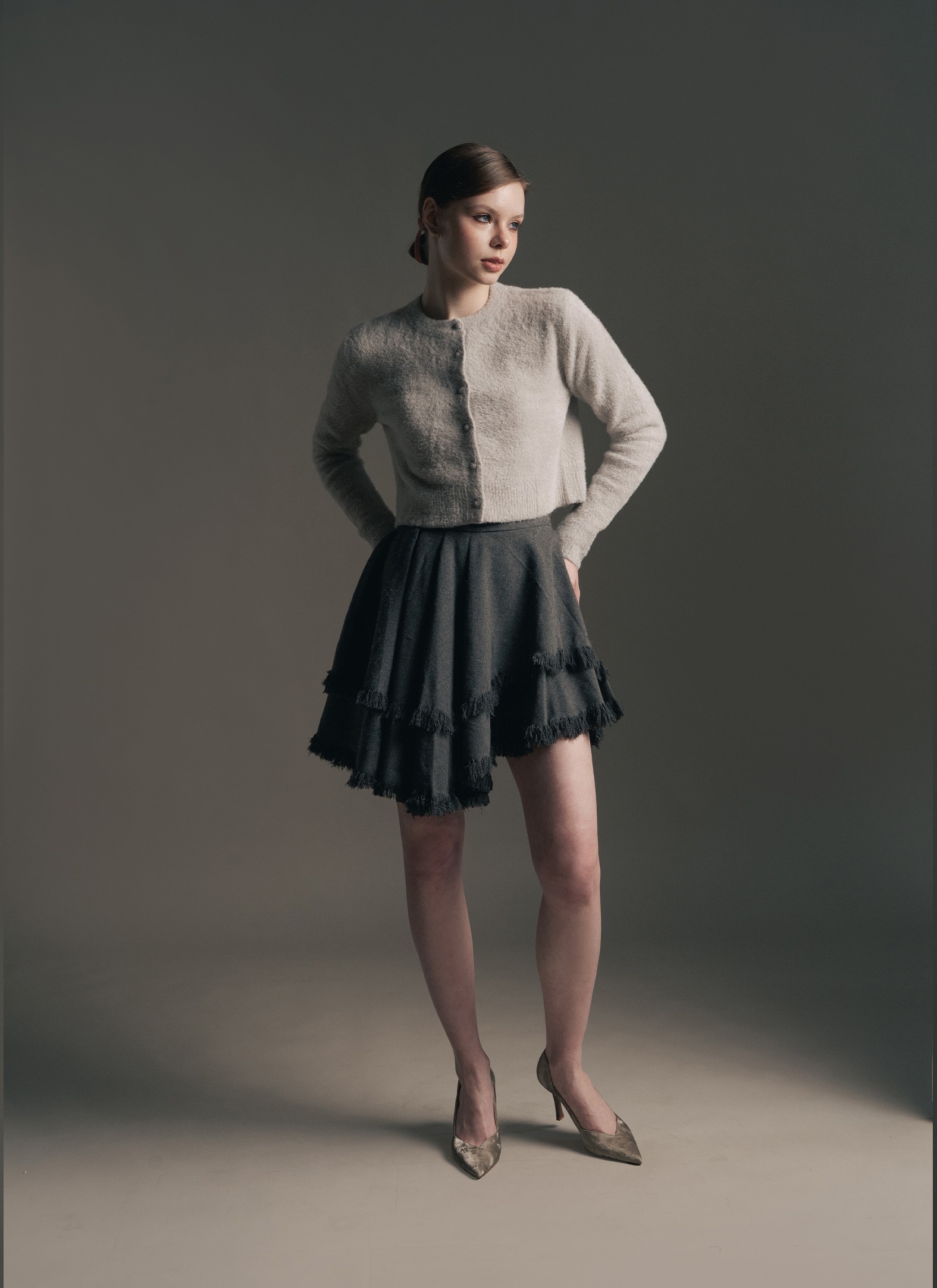 Grey Swan Fur Cardigan