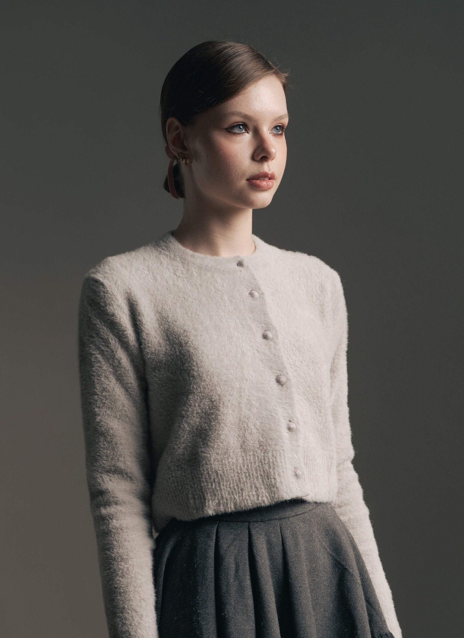 Grey Swan Fur Cardigan