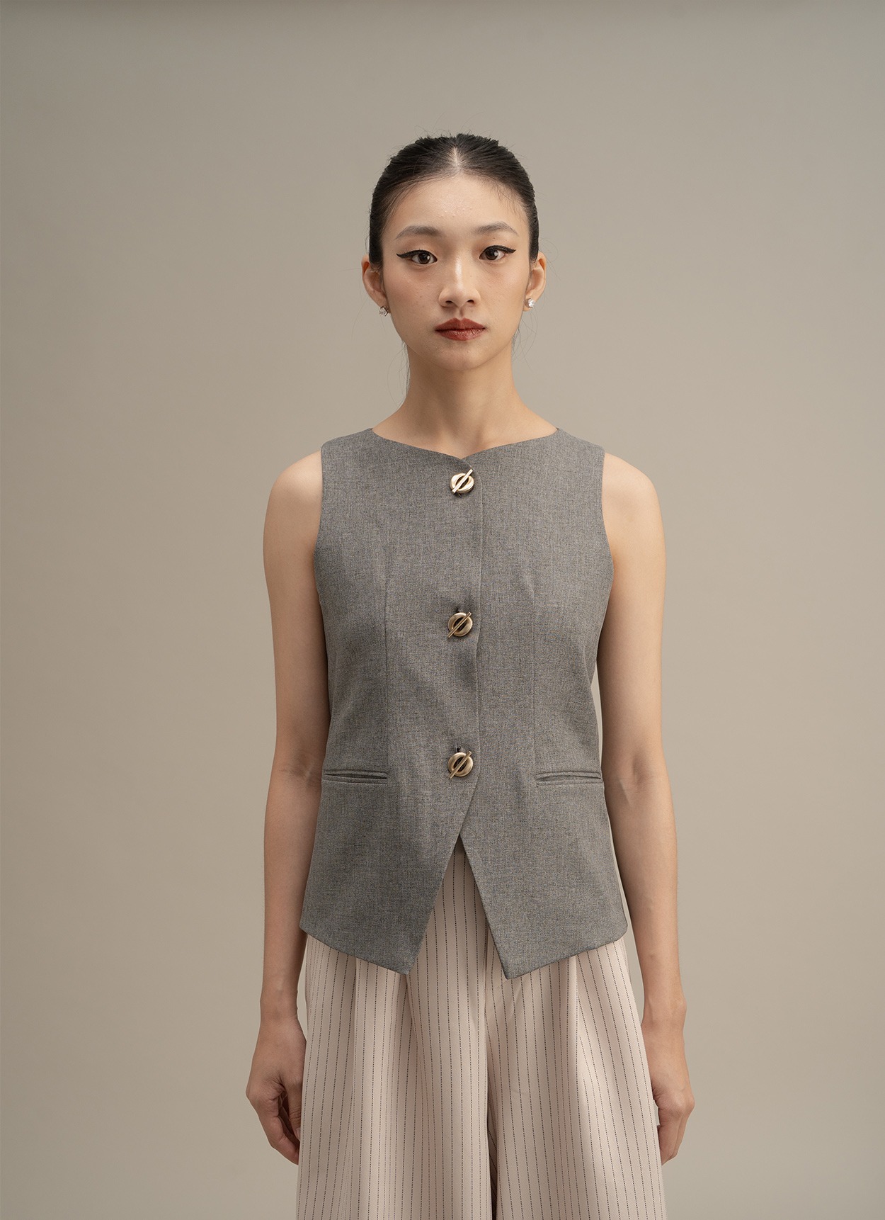 Maddison Grey Vest