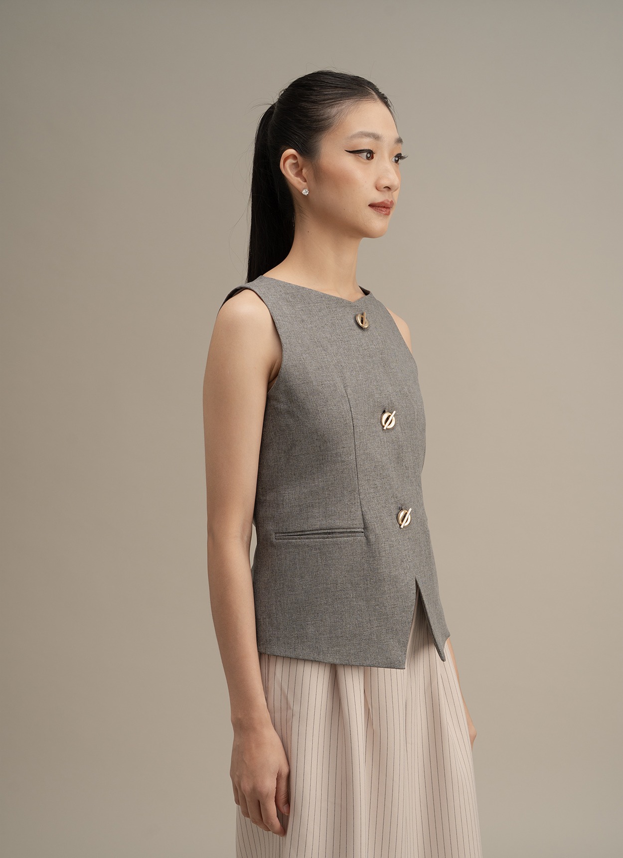 Maddison Grey Vest