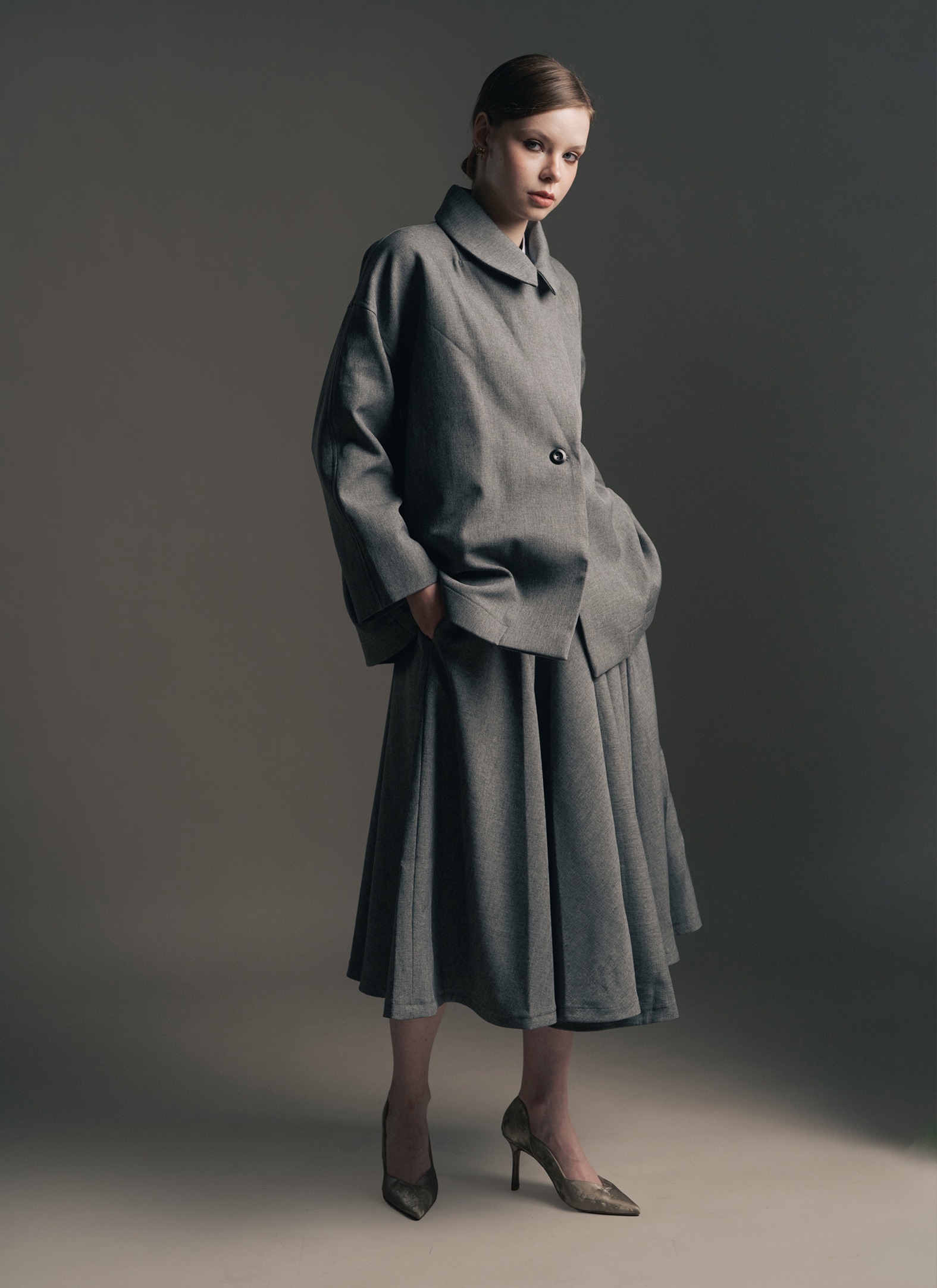 Jade Jacket in Grey