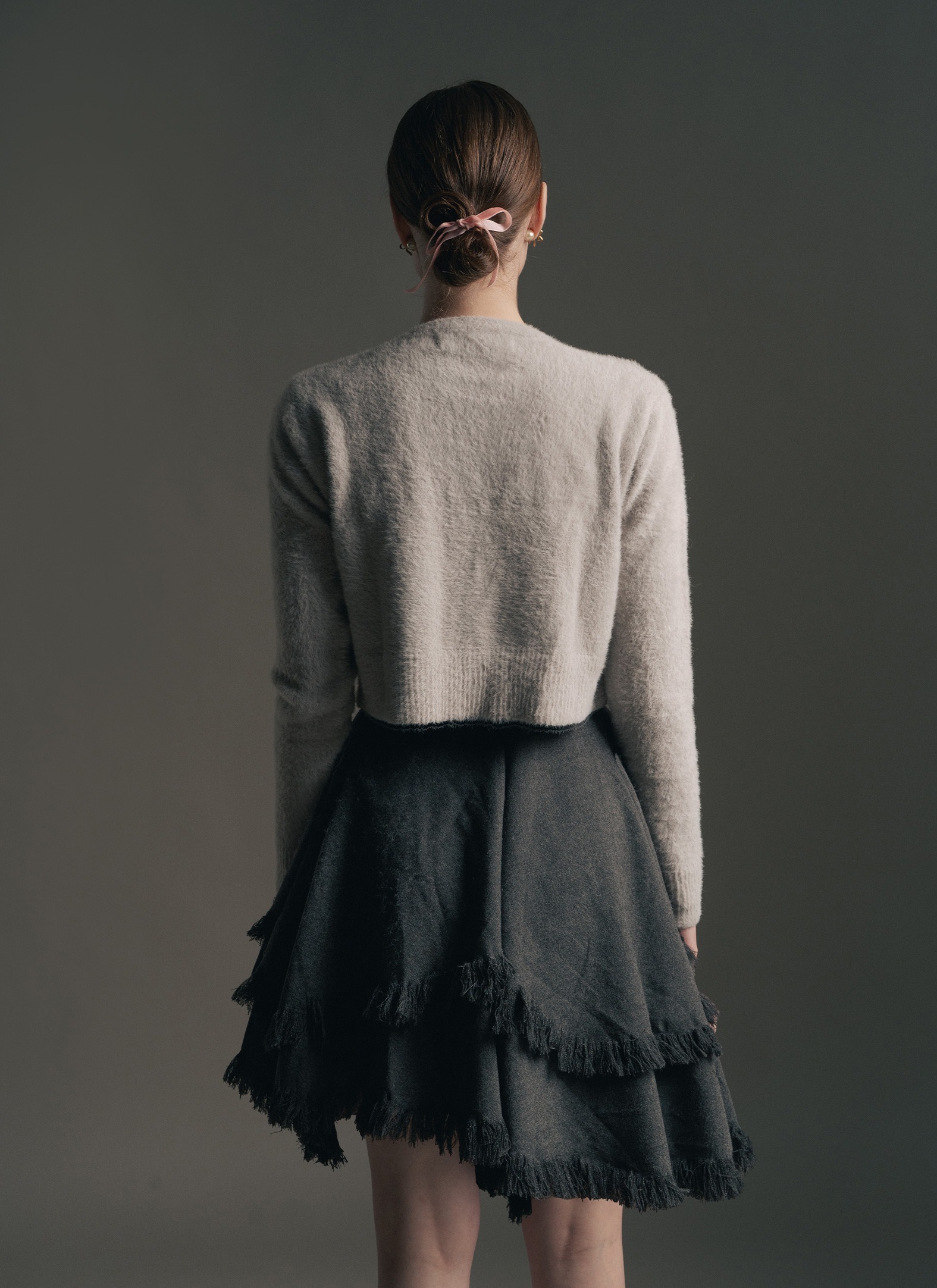 Jamie Mini Skirt in Grey