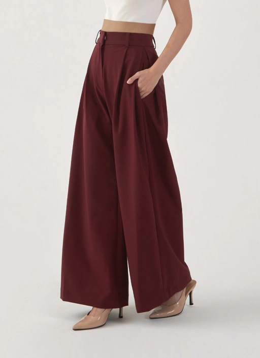 Image of Carta Pants in Maroon