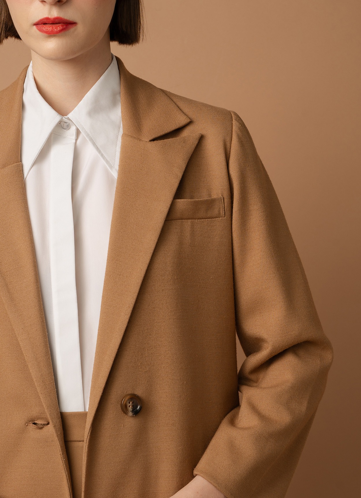 Marv Long Coat in Caramel