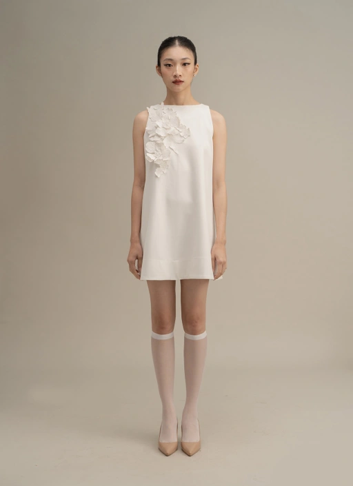 Image of Coco Dress in White
