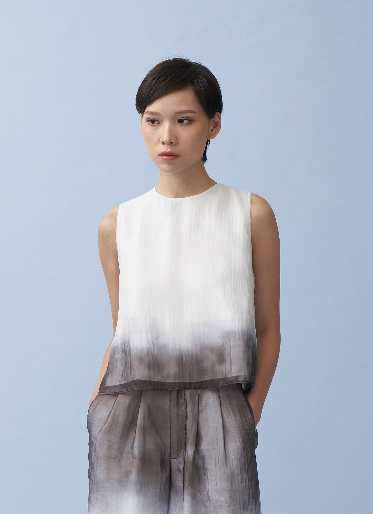Ombre Gradient Sleeveless Top