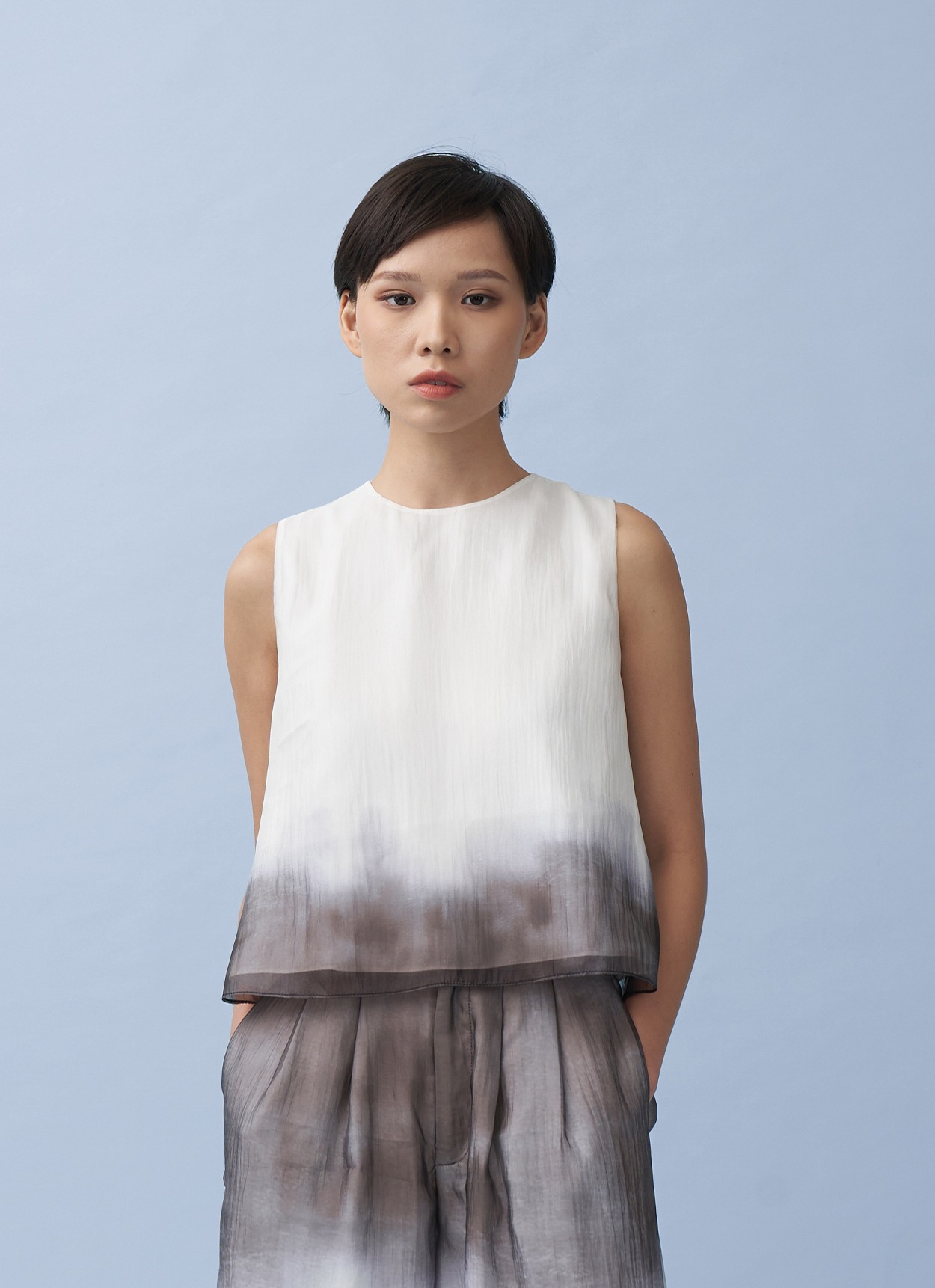 Ombre Gradient Sleeveless Top