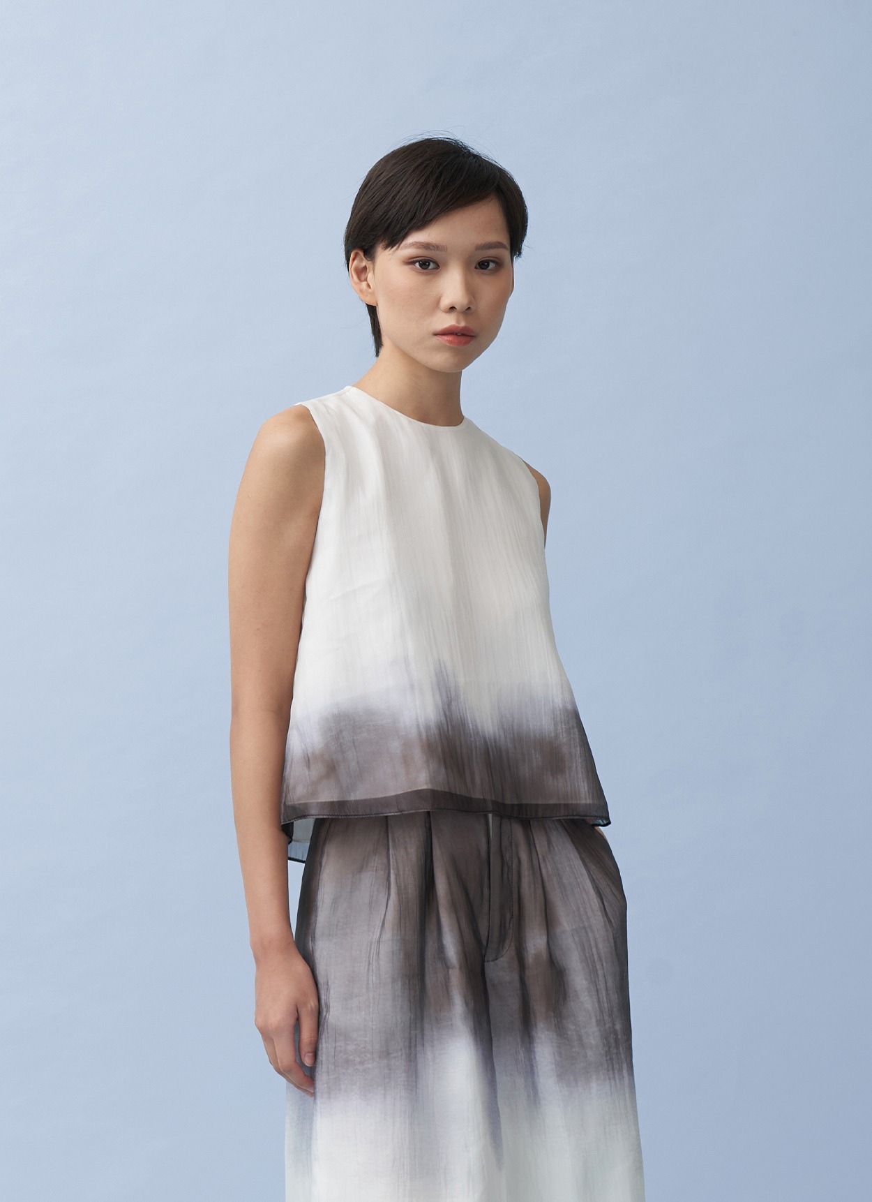 Ombre Gradient Sleeveless Top