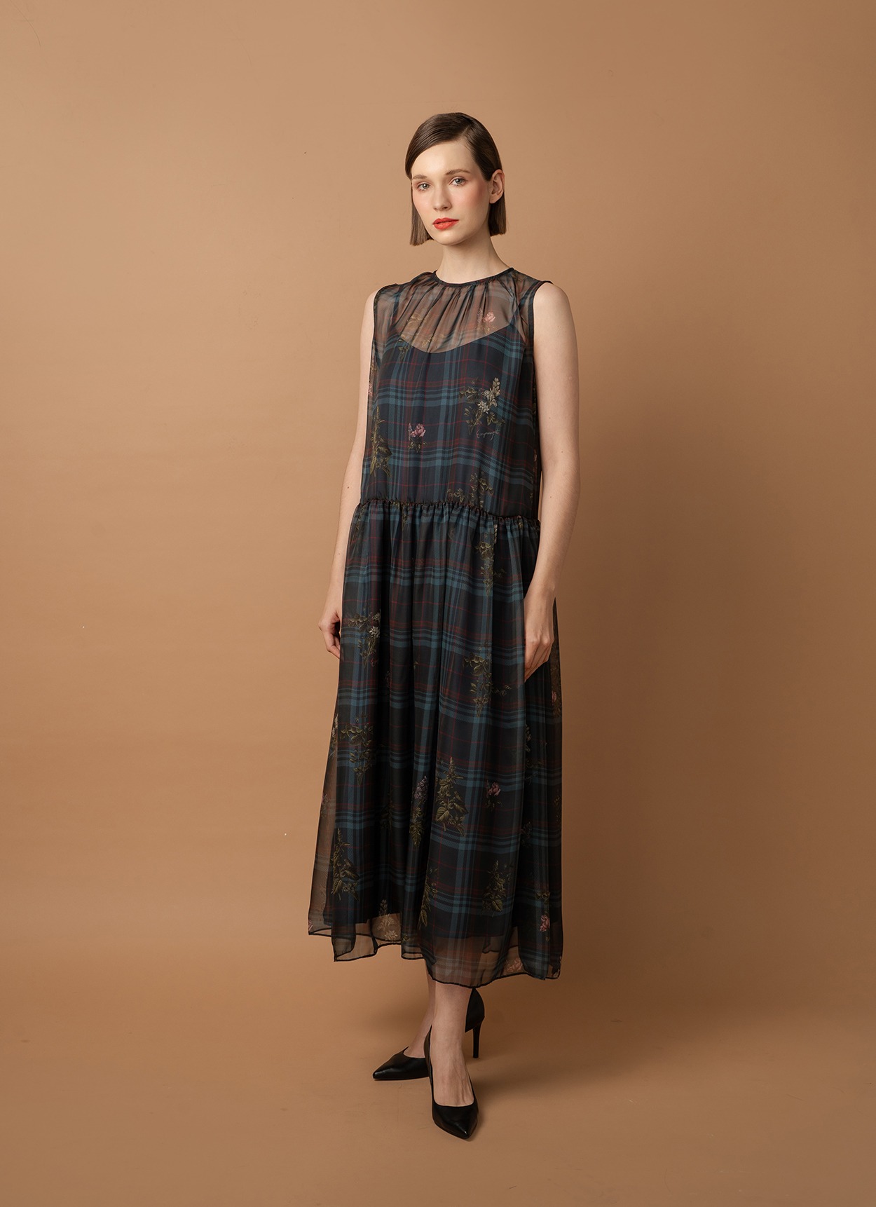 Plaid Botanica Sheer Set