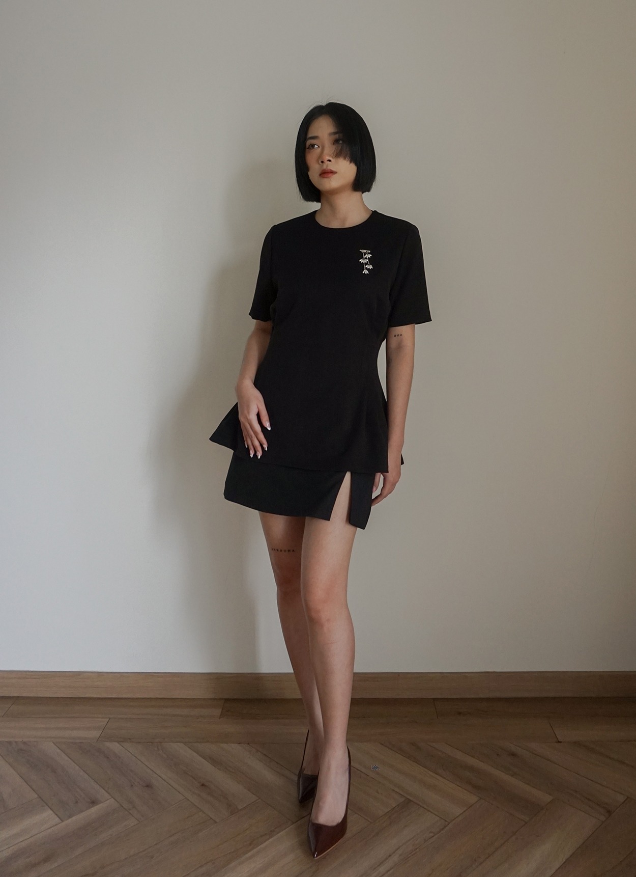 Nera Skort in Black