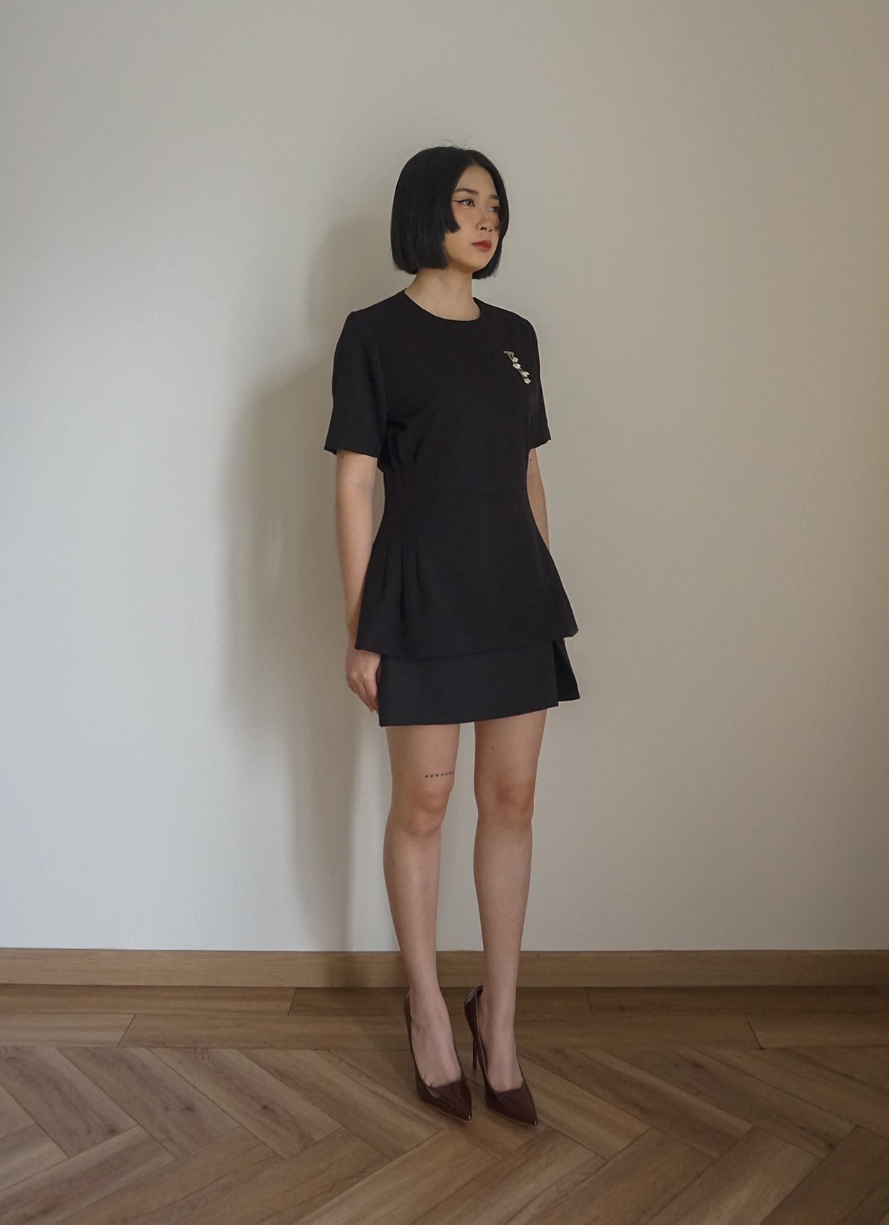 Nera Skort in Black