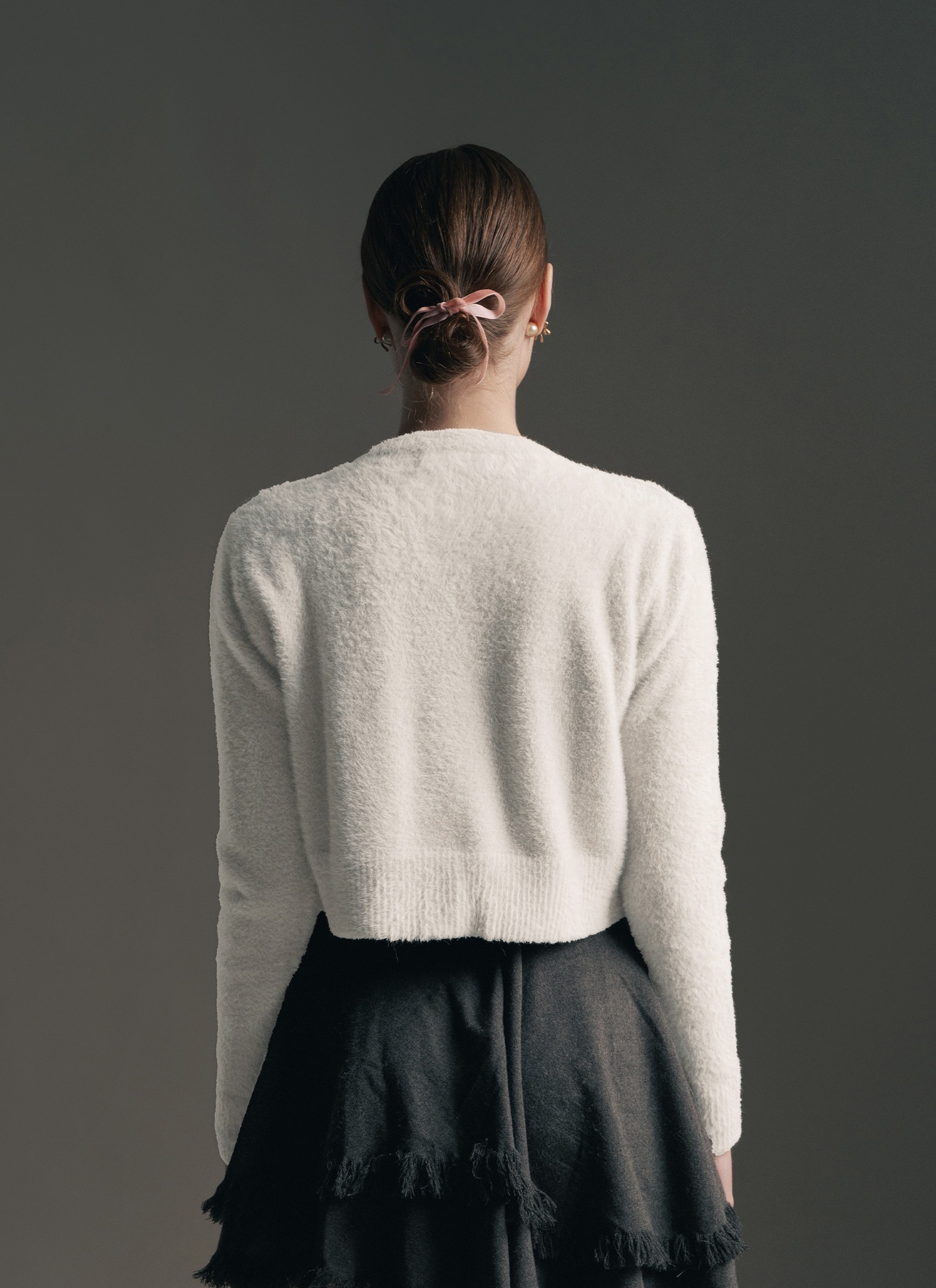 White Swan Fur Cardigan