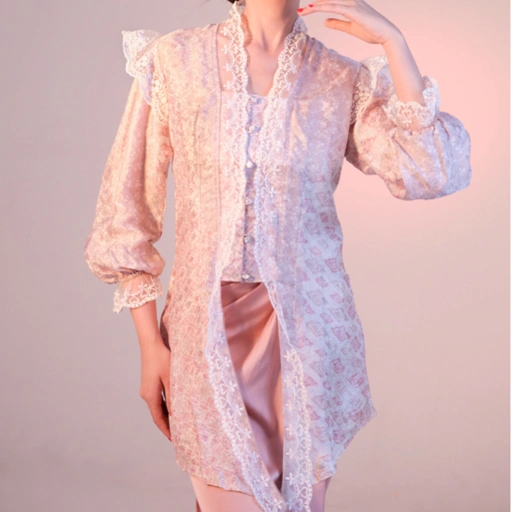 Image of Kartinis - Hansara - Atasan Kebaya Kutubaru Tunik Set Batik Modern Lilit