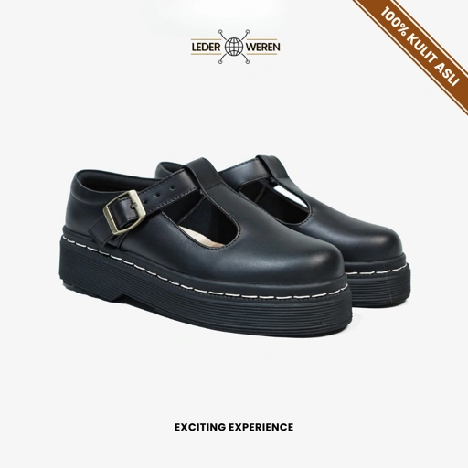 Image of Lederweren Leder Loafer Woman G Sepatu Loafers Kulit Wanita Sepatu Mary Jane