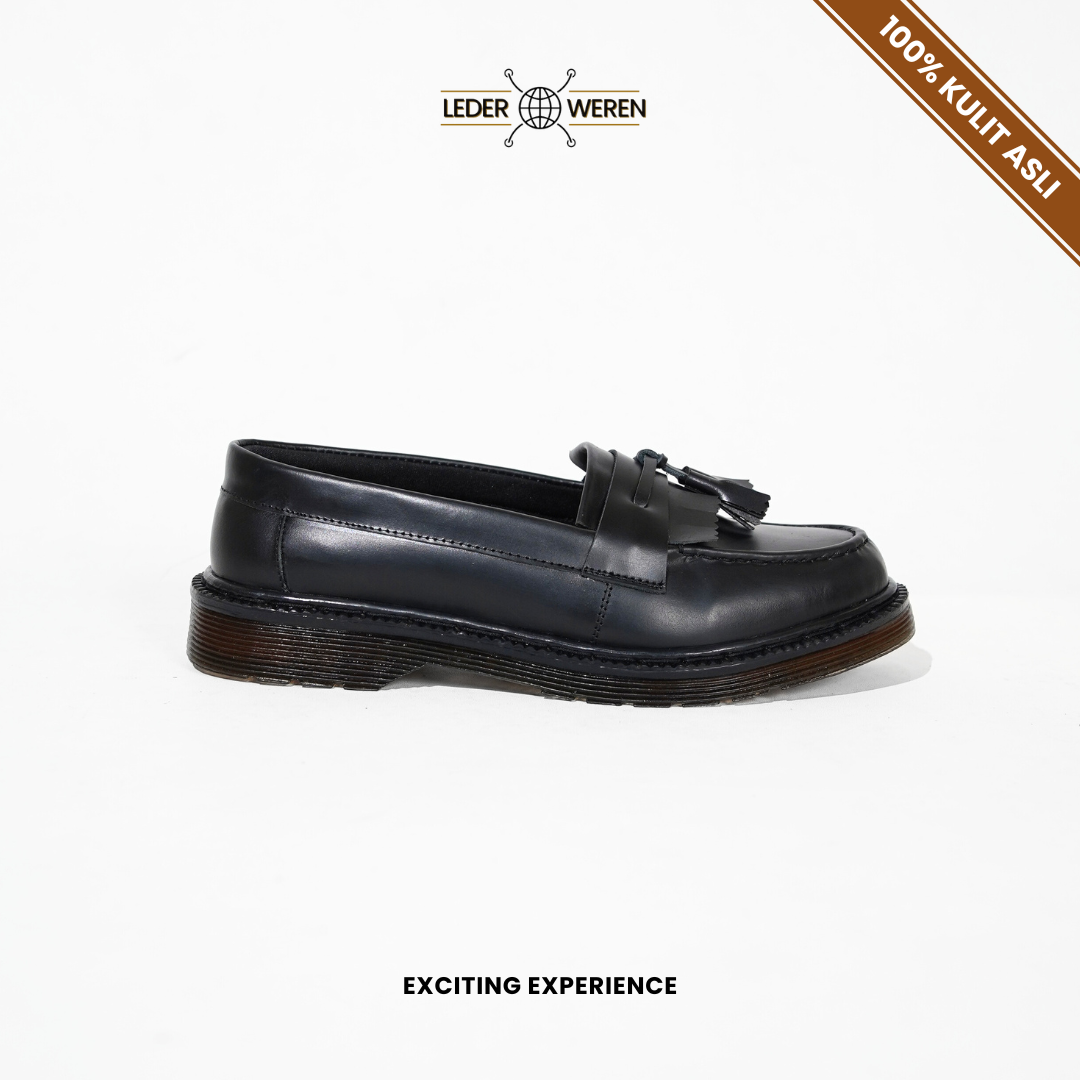 Lederweren - Leder Loafer 2 - Sepatu Loafer Pria | Sepatu Slip On Formal Flat Shoes loafers old money Kerja