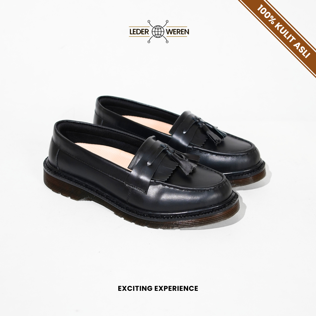 Lederweren - Leder Loafer 2 - Sepatu Loafer Pria | Sepatu Slip On Formal Flat Shoes loafers old money Kerja