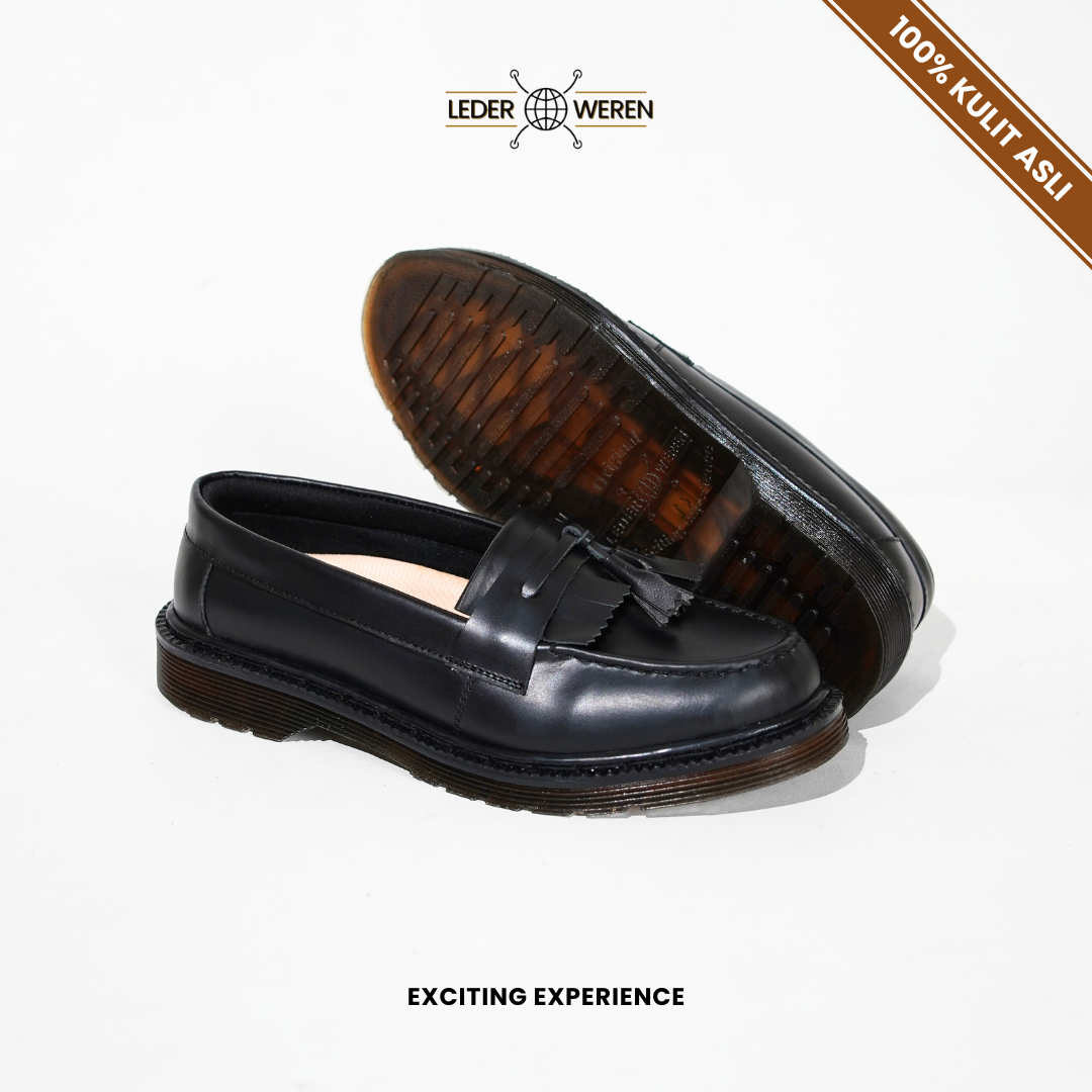 Lederweren - Leder Loafer 2 - Sepatu Loafer Pria | Sepatu Slip On Formal Flat Shoes loafers old money Kerja