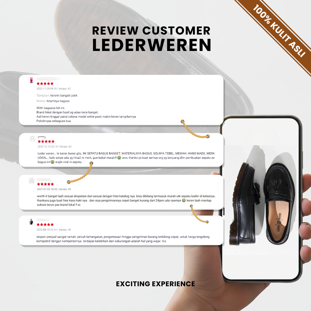 Lederweren - Leder Loafer 2 - Sepatu Loafer Pria | Sepatu Slip On Formal Flat Shoes loafers old money Kerja