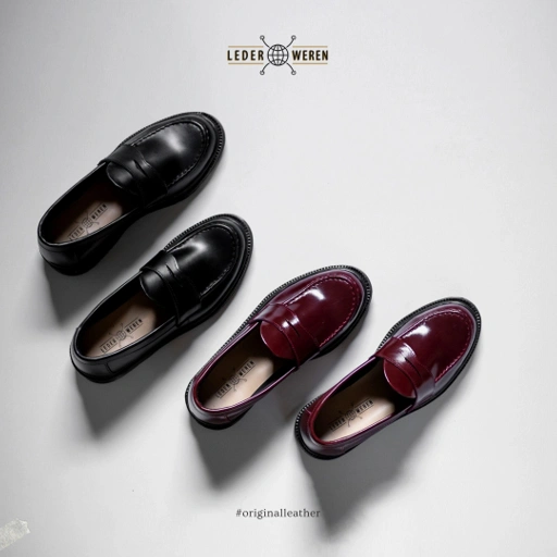 Image of Lederweren Leder Loafer 3 - Sepatu Pantofel Loafers Pria Hitam – Slip-On Formal Nyaman Kerja Kuliah