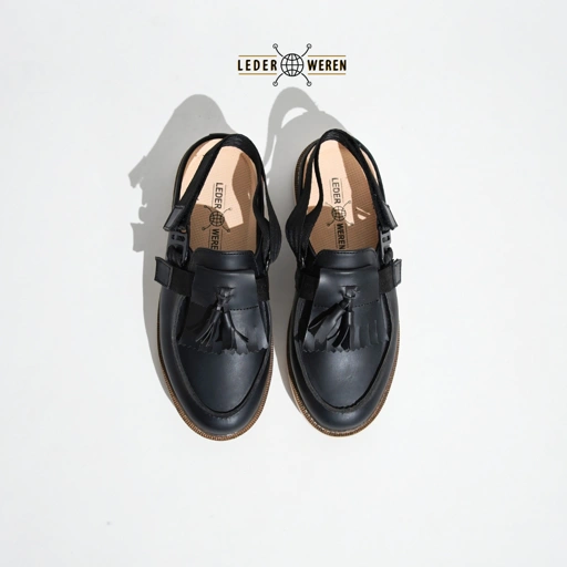 Image of Lederweren - The Tassel Slingback - Sepatu Pria Bustong Slip On Loafer Tassel
