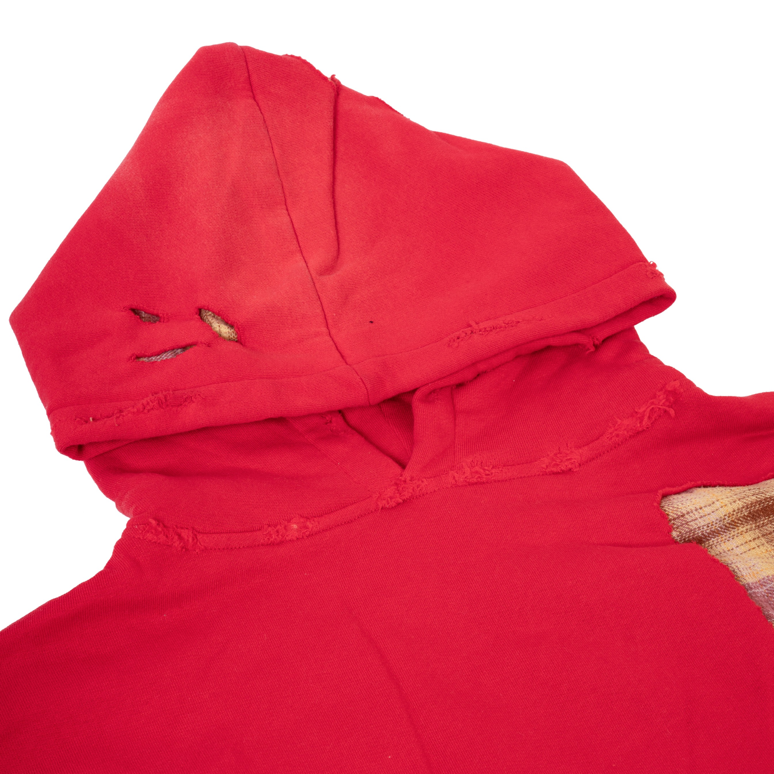 Mercie Studio - Boxy Hoodie Distressed Red