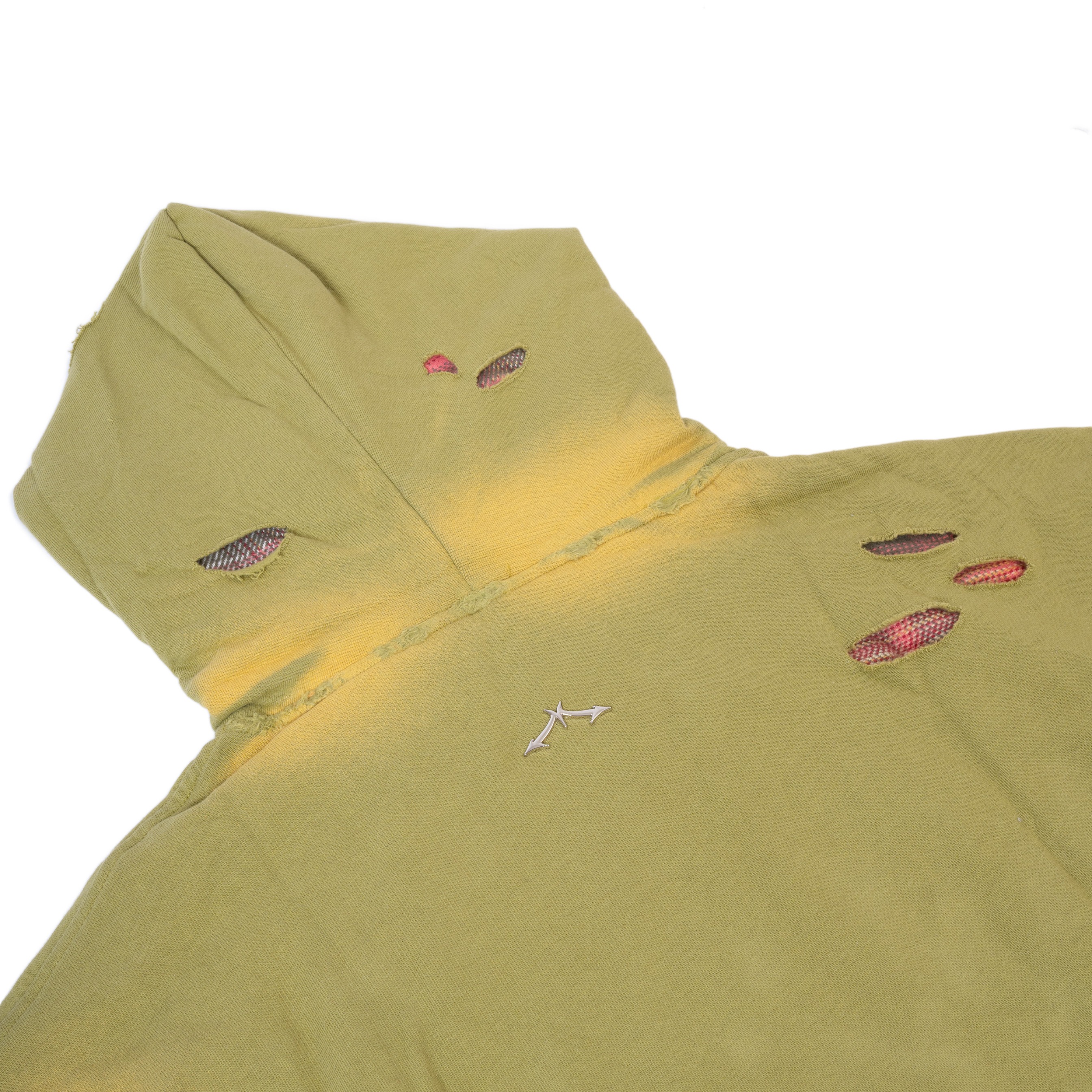 Mercie Studio - Boxy Hoodie Distressed Green