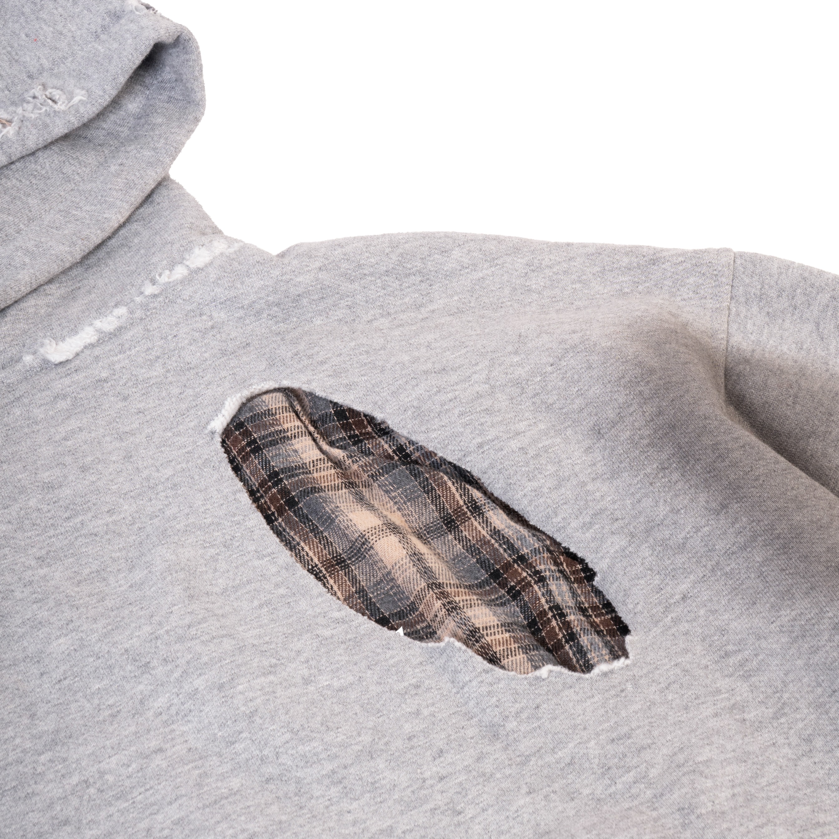 Mercie Studio - Boxy Hoodie Distressed Misty