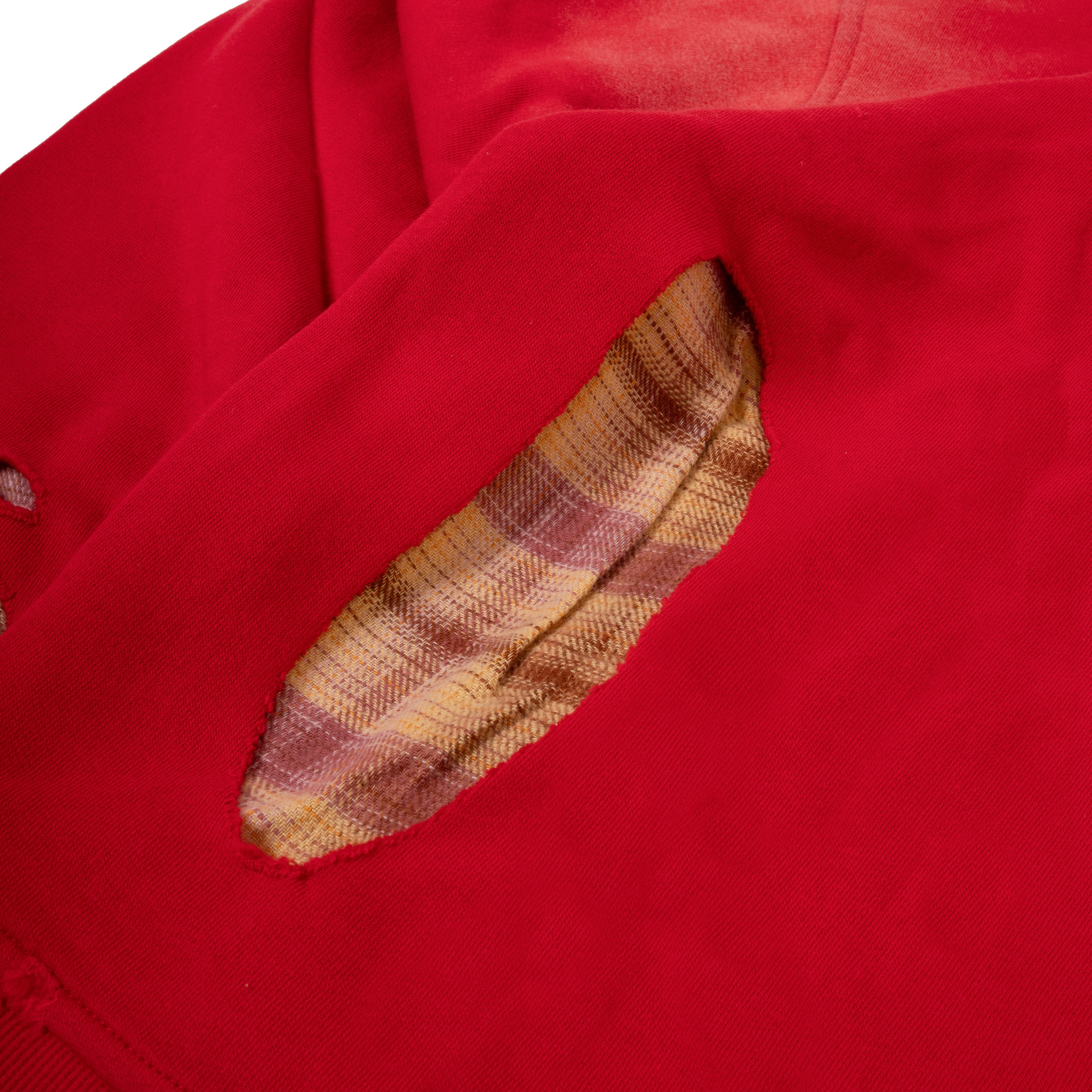 Mercie Studio - Boxy Hoodie Distressed Red