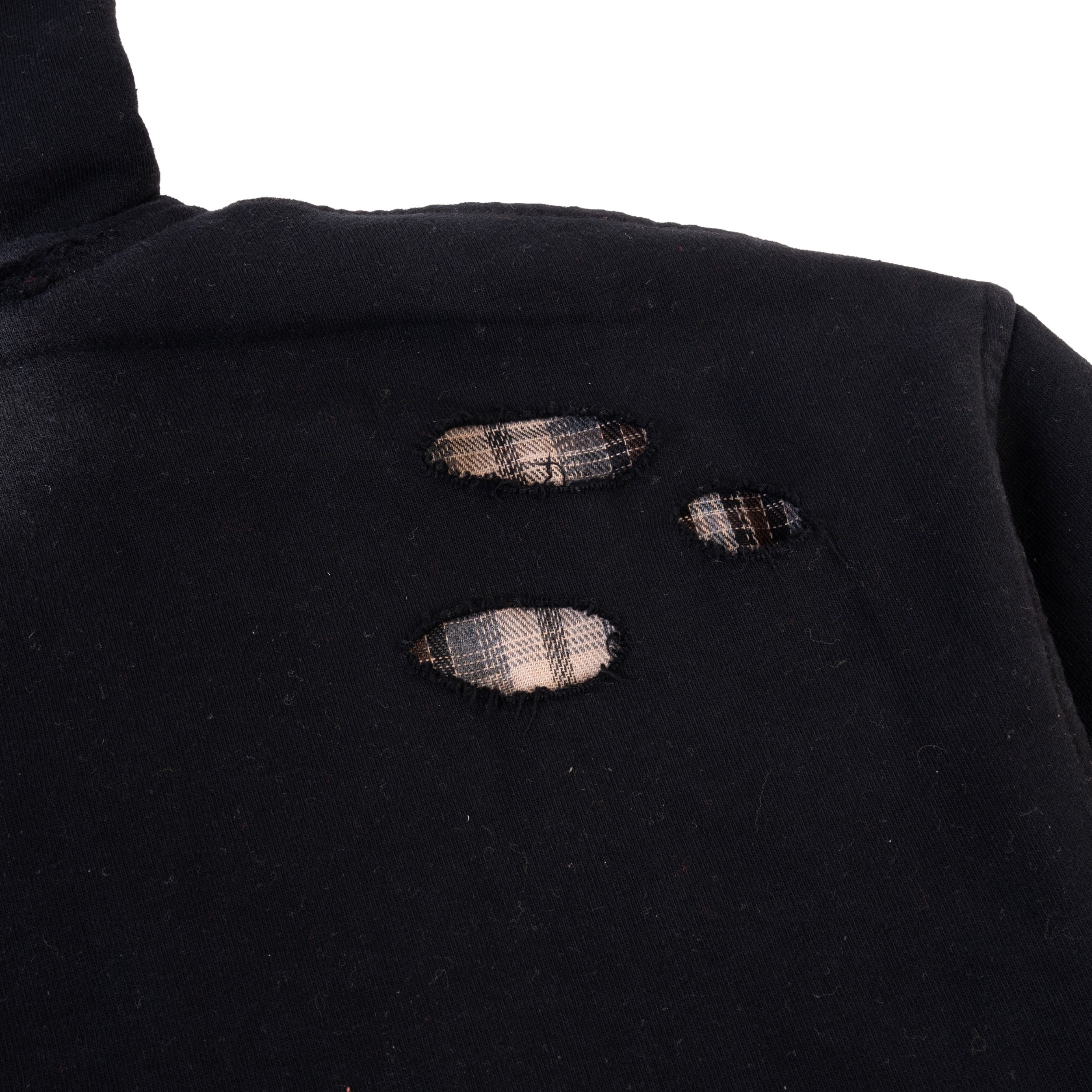 Mercie Studio - Boxy Hoodie Distressed Black
