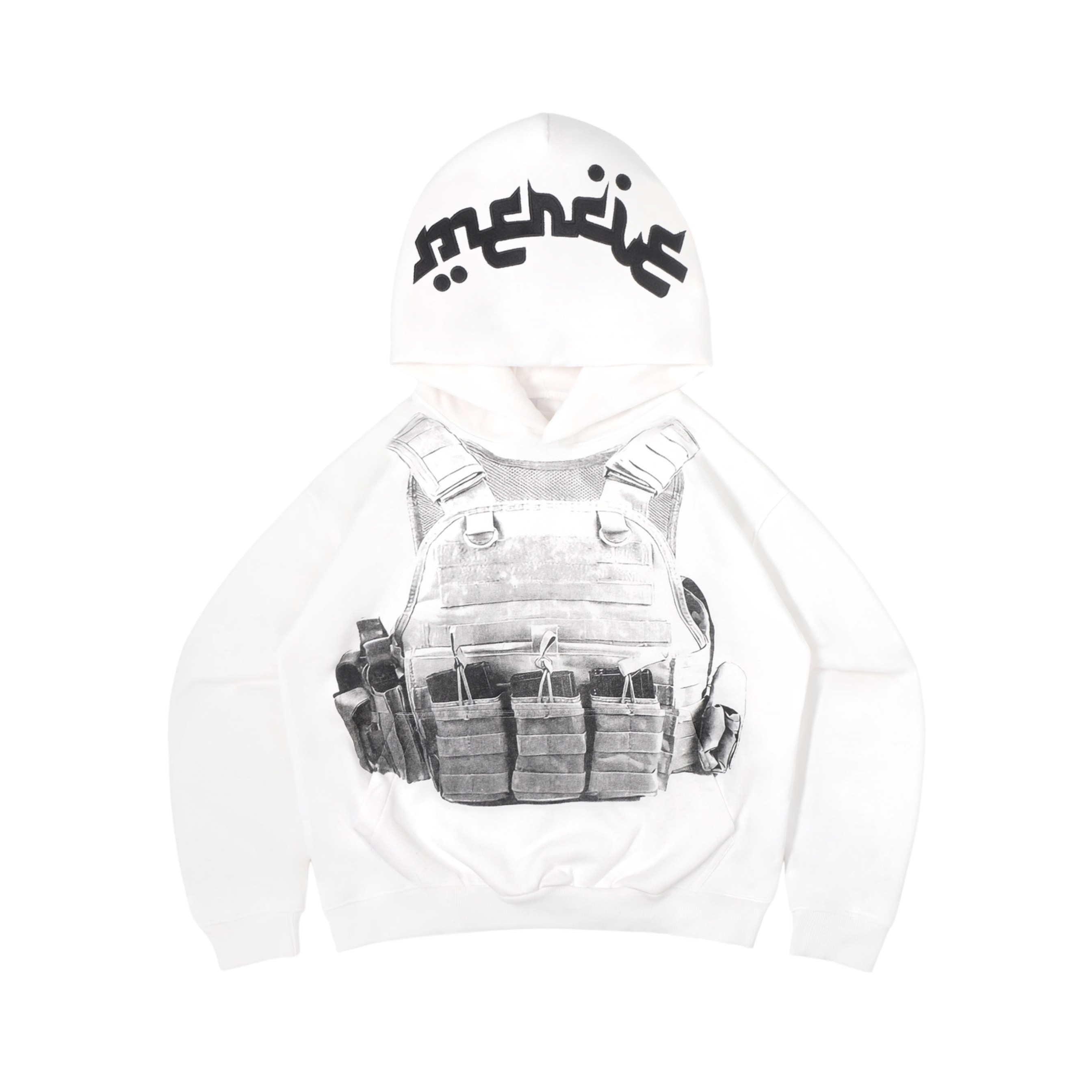 Mercie Studio - Boxy Hoodie Vest White