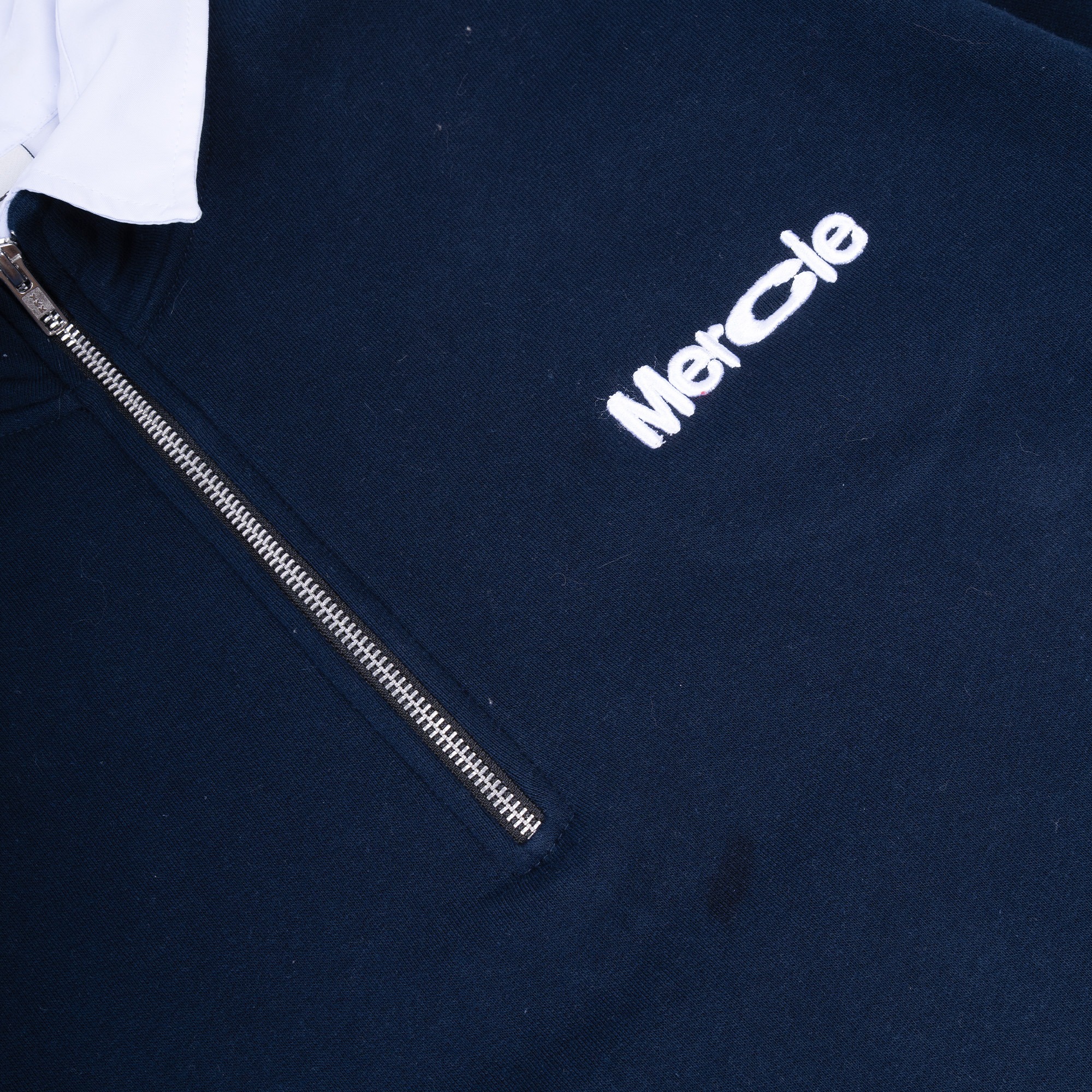 Mercie Studio - Half Zip Shirt Double Layer Navy