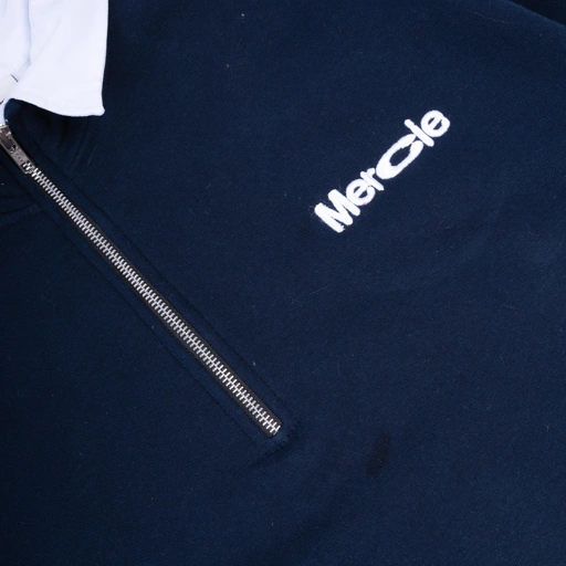  Mercie Studio - Half Zip Shirt Double Layer Navy 