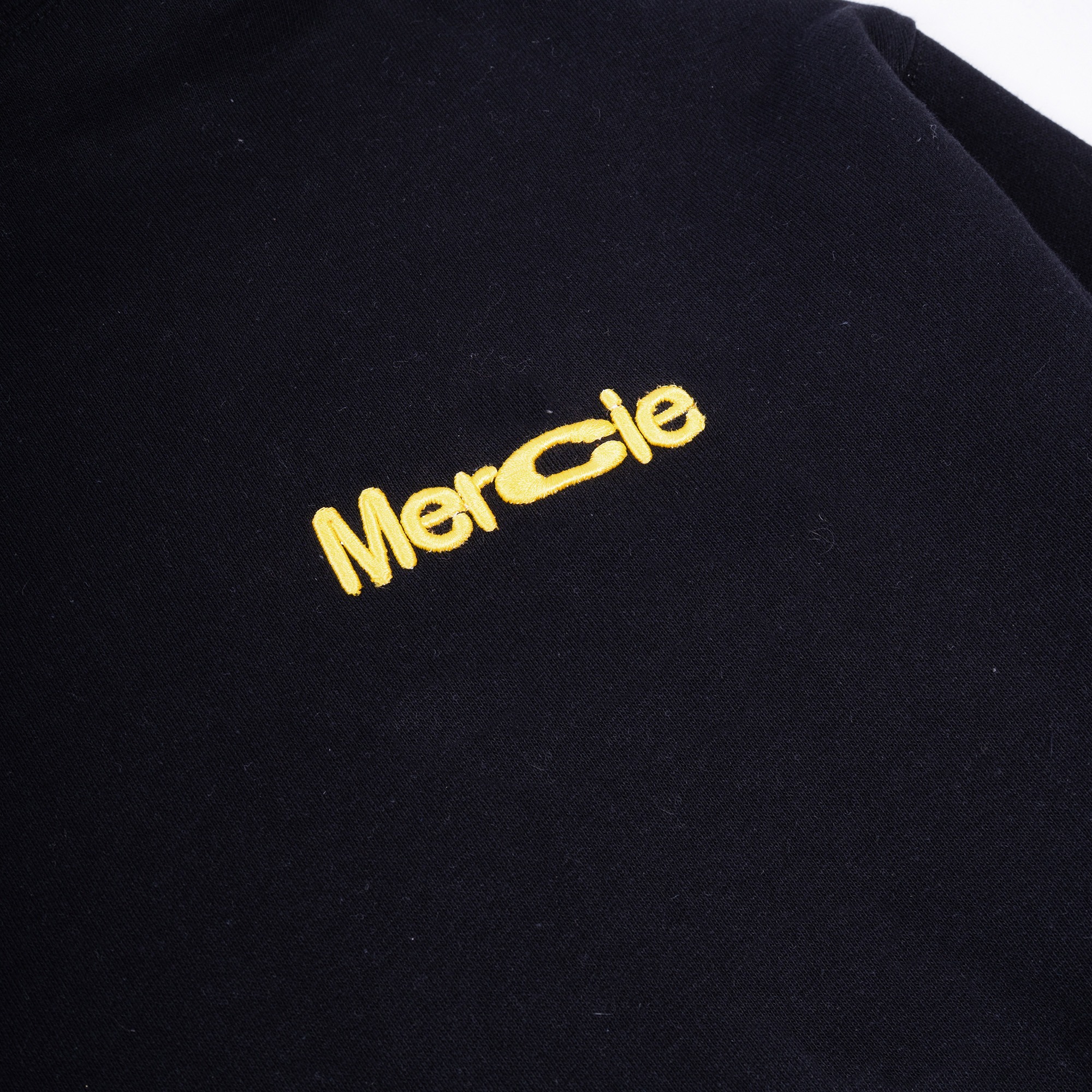  Mercie Studio - Hoodie Black Linear Tracks Back