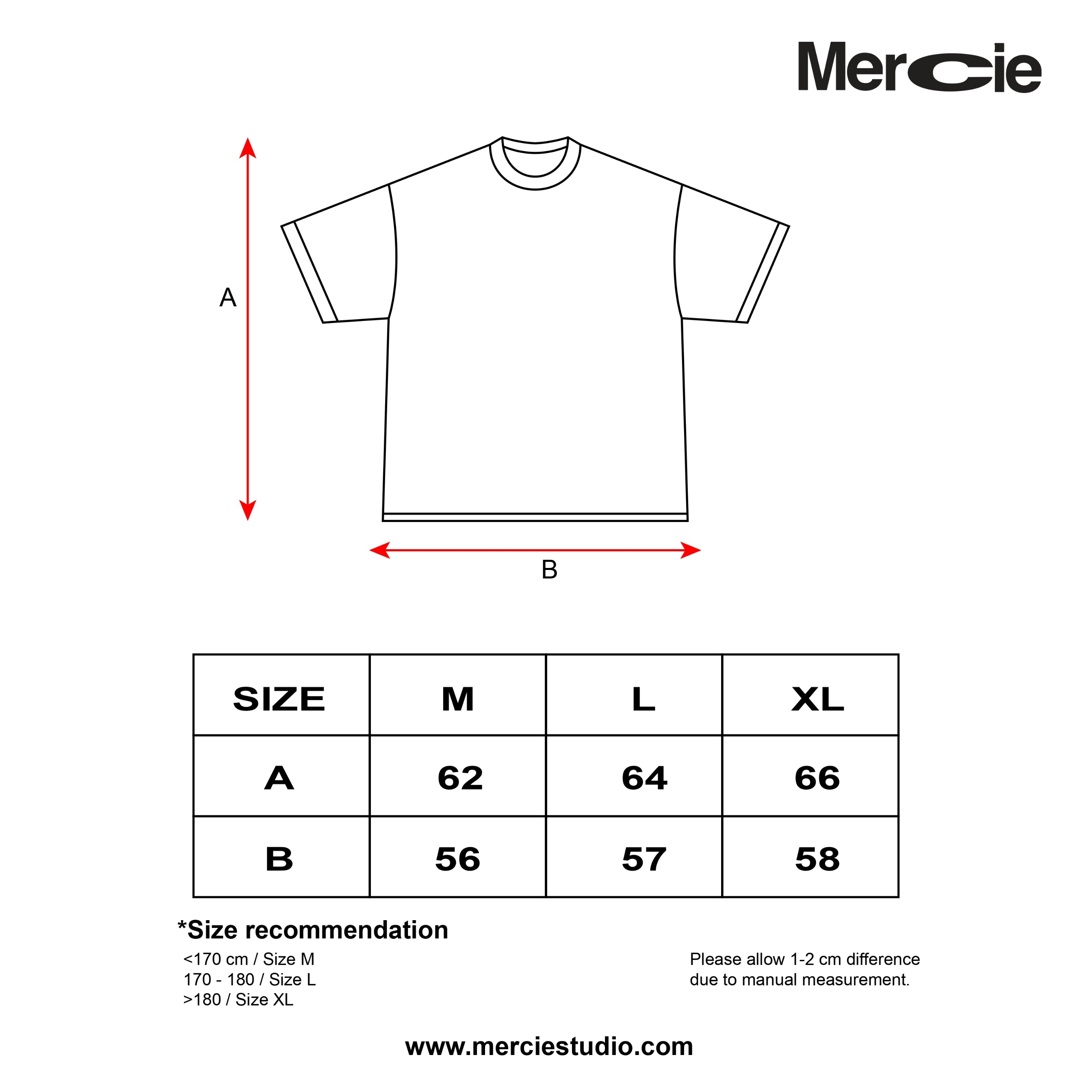 Mercie Studio  - USA Fitted Tee