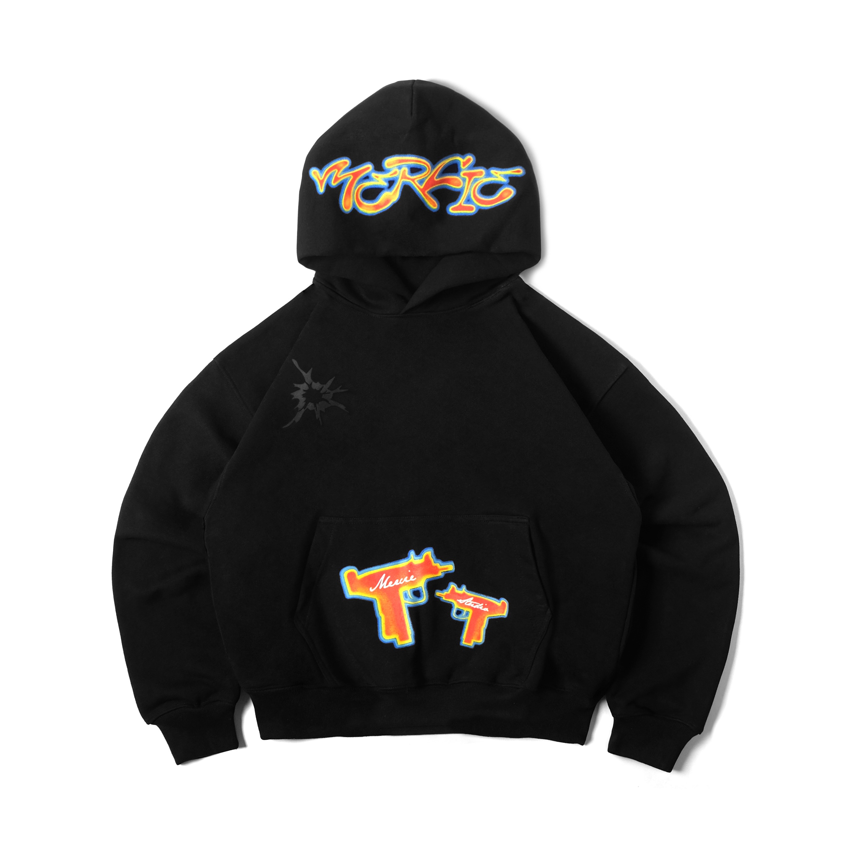 Boxy Hoodie - Infrared V.4 Black