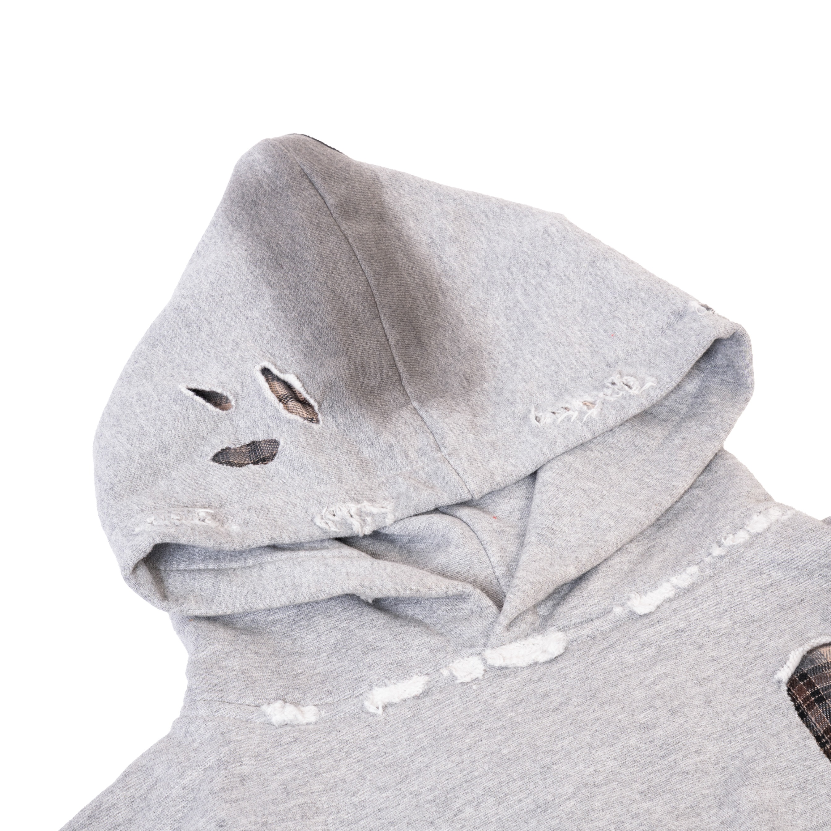 Mercie Studio - Boxy Hoodie Distressed Misty