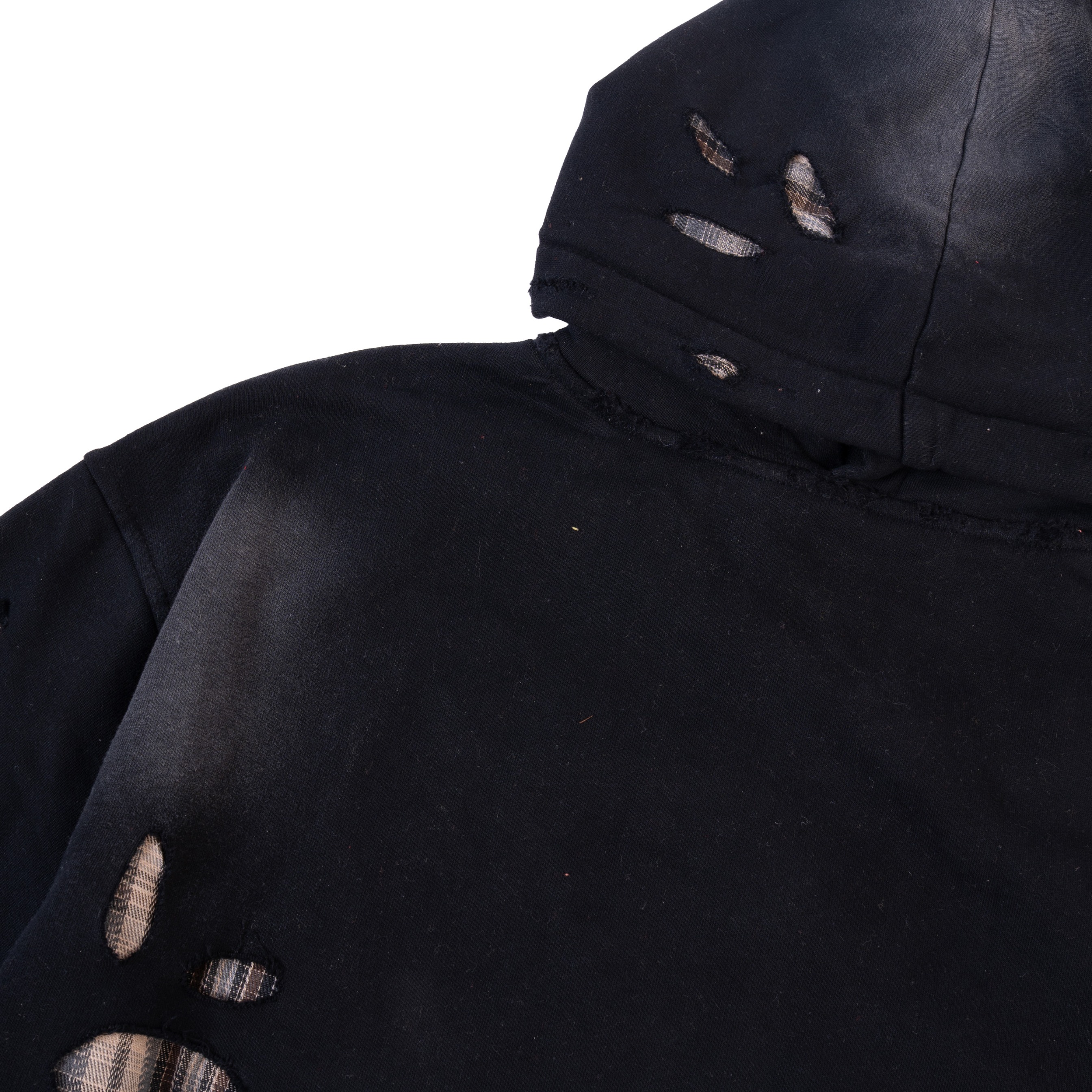 Mercie Studio - Boxy Hoodie Distressed Black