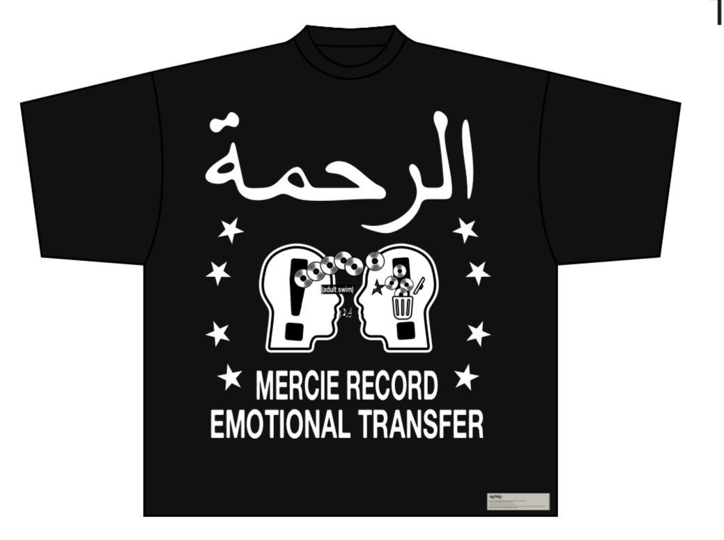 Mercie Studio - Tee Record Black