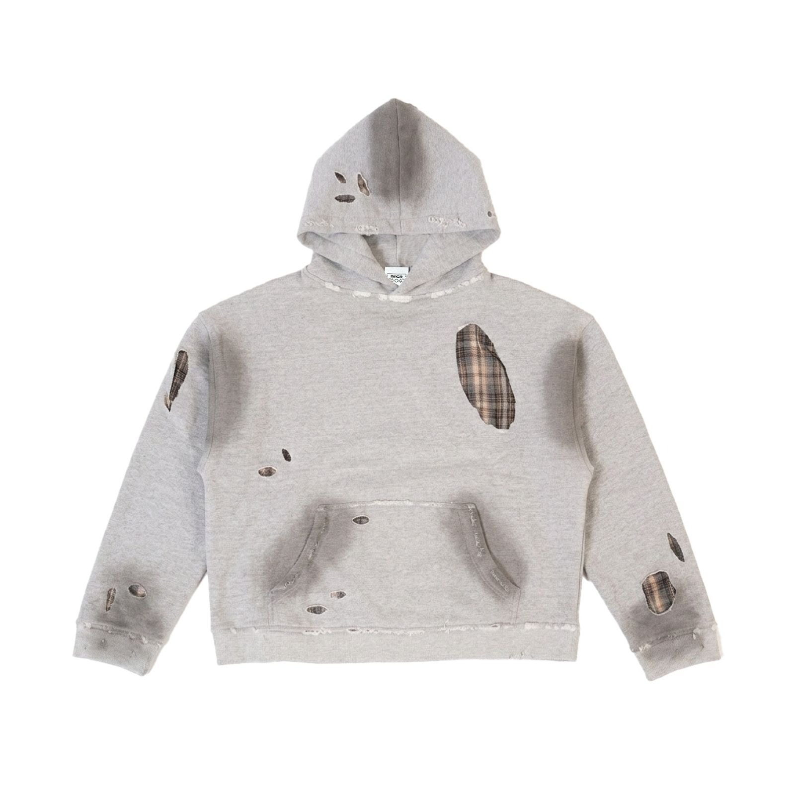 Mercie Studio - Boxy Hoodie Distressed Misty