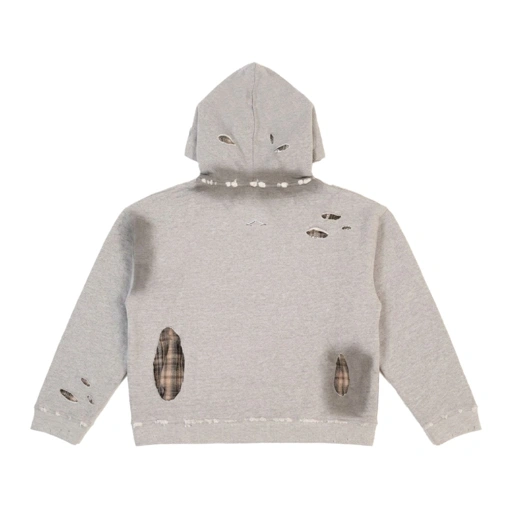 Mercie Studio - Boxy Hoodie Distressed Misty
