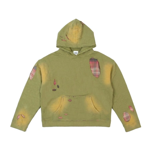 Image of Mercie Studio - Boxy Hoodie Distressed Green