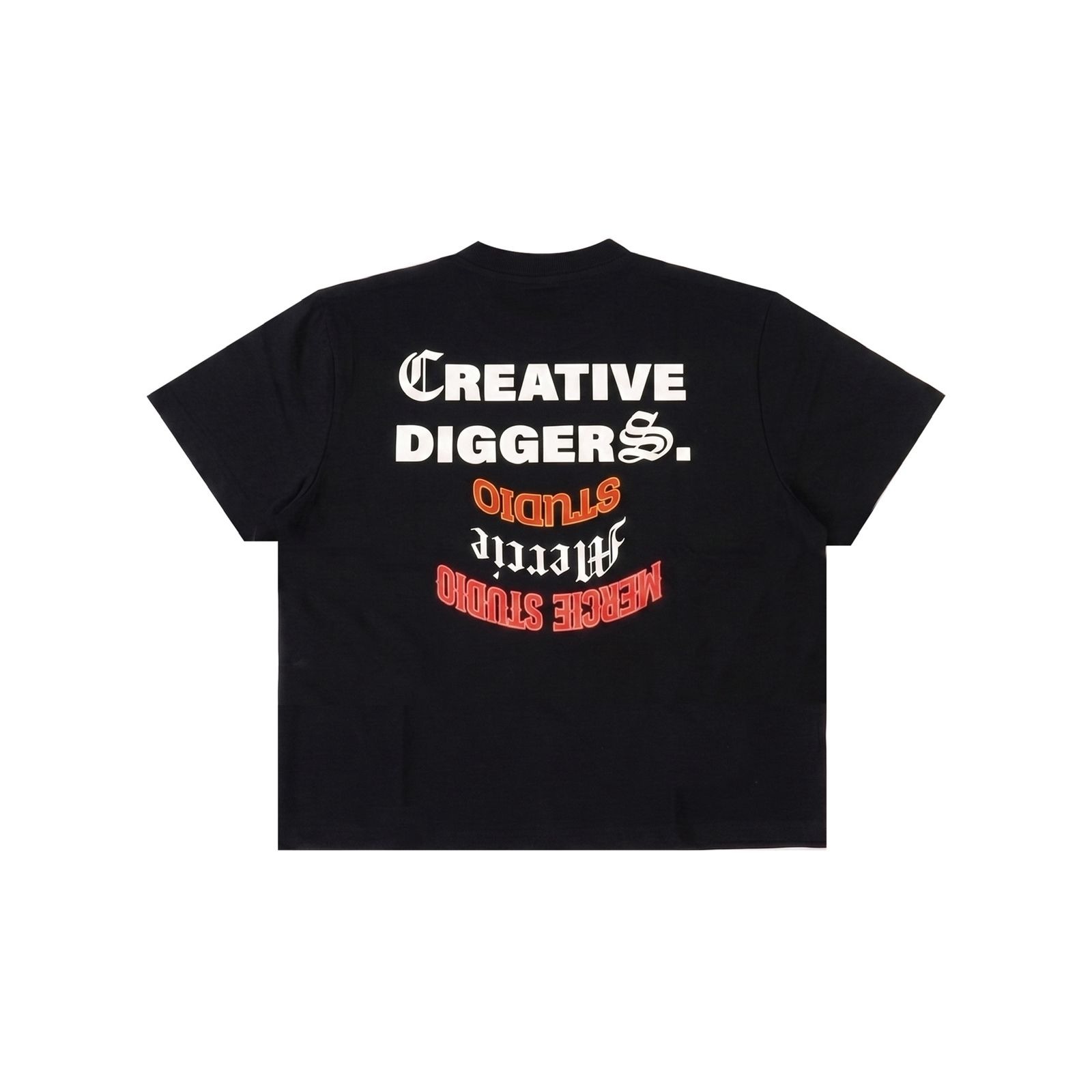Mercie Studio - Fitted Tee Black Creative Diggers