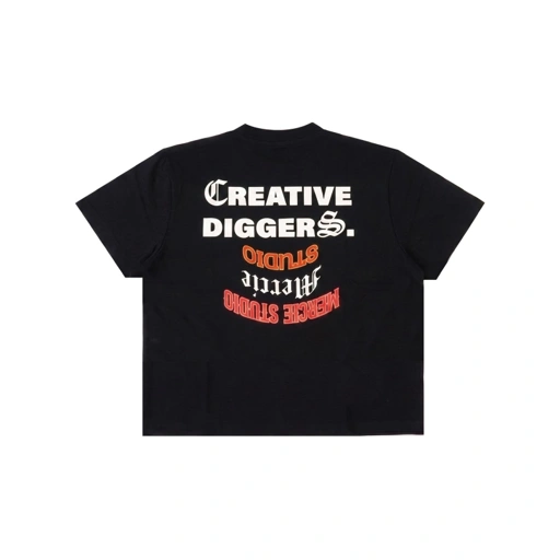 Mercie Studio - Fitted Tee Black Creative Diggers