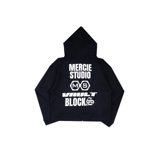 Mercie Studio - Zip Hoodie Tam*ya black 