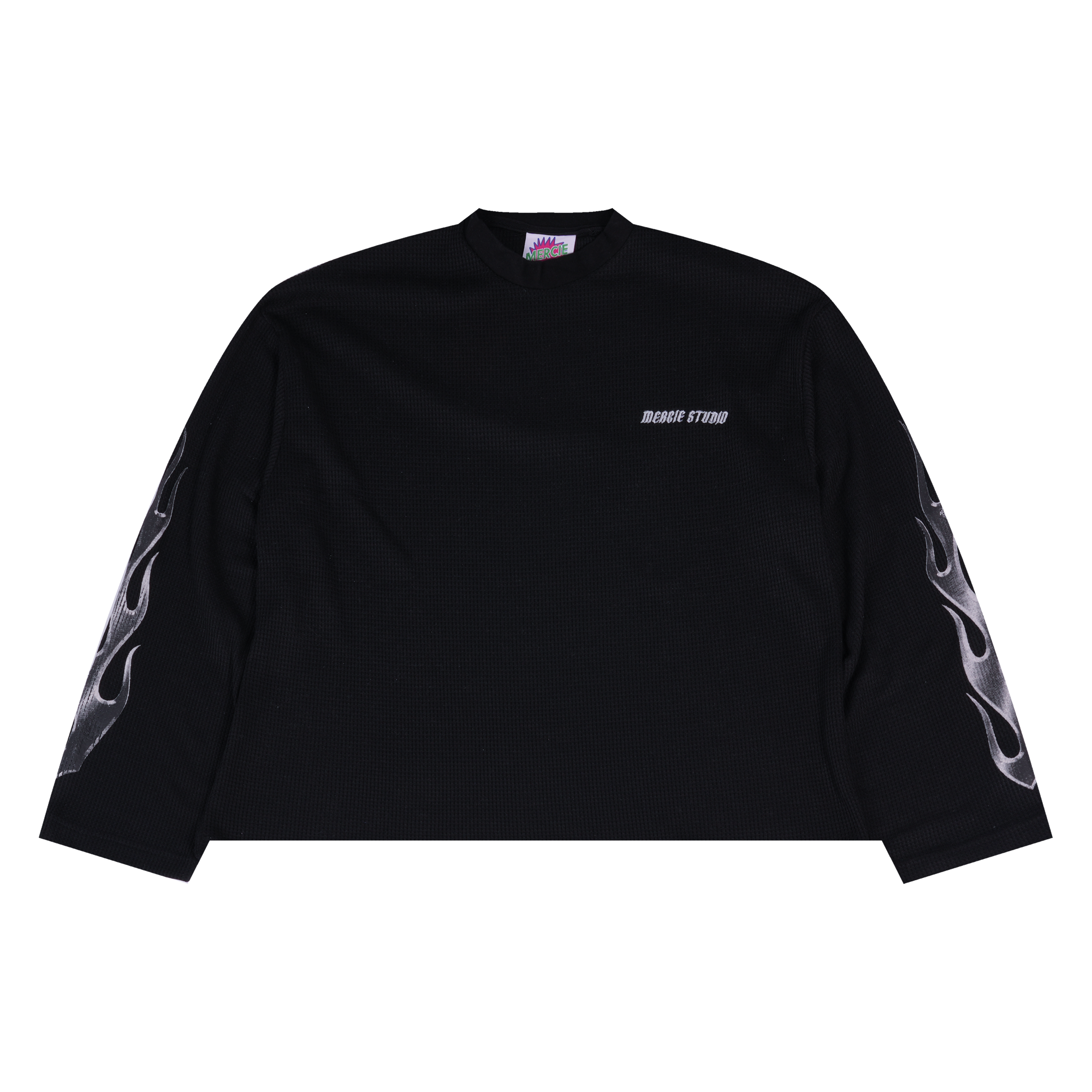 Mercie Studio - Long Sleeve Flame - Black