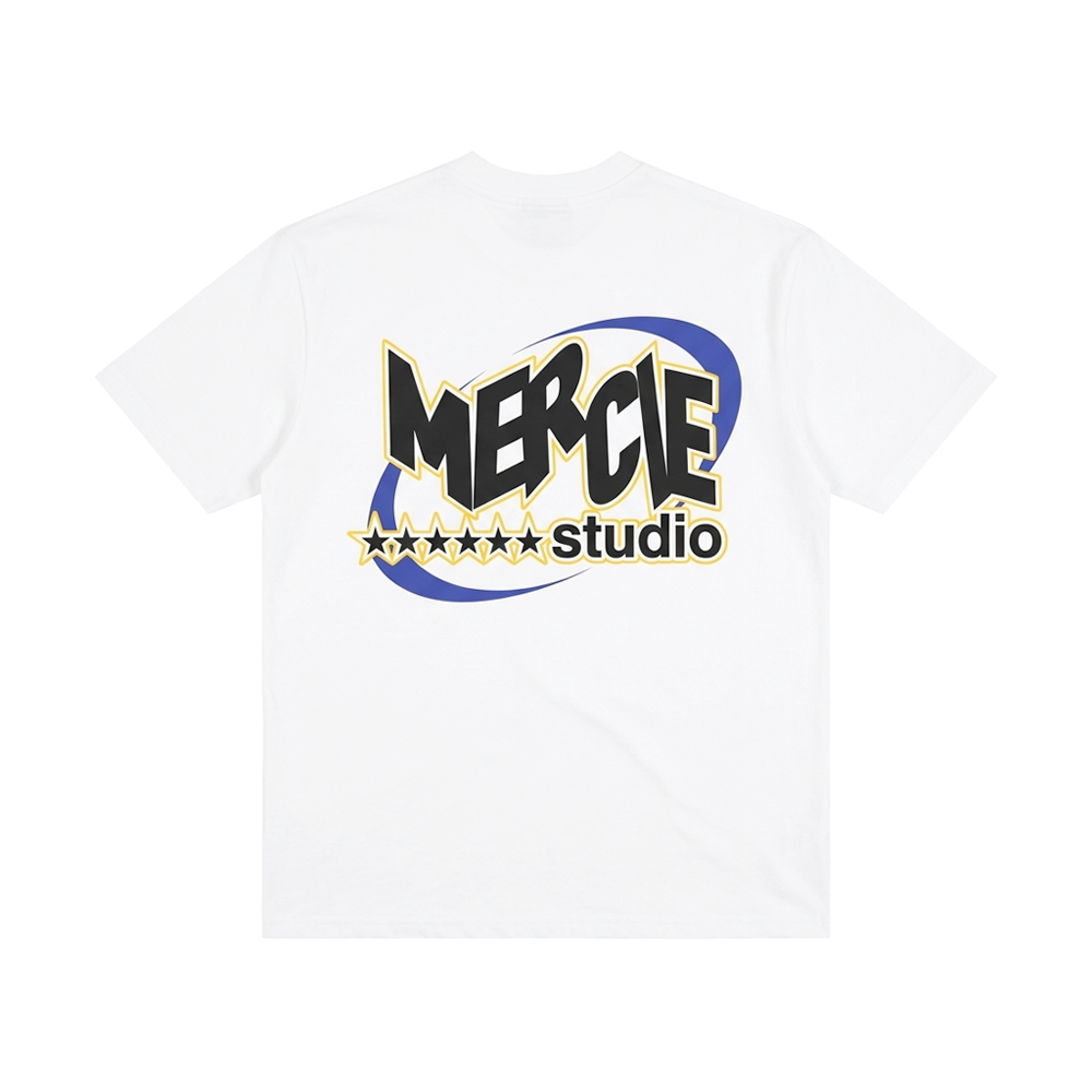 Mercie Studio Fitted Tee - Friction White Tee