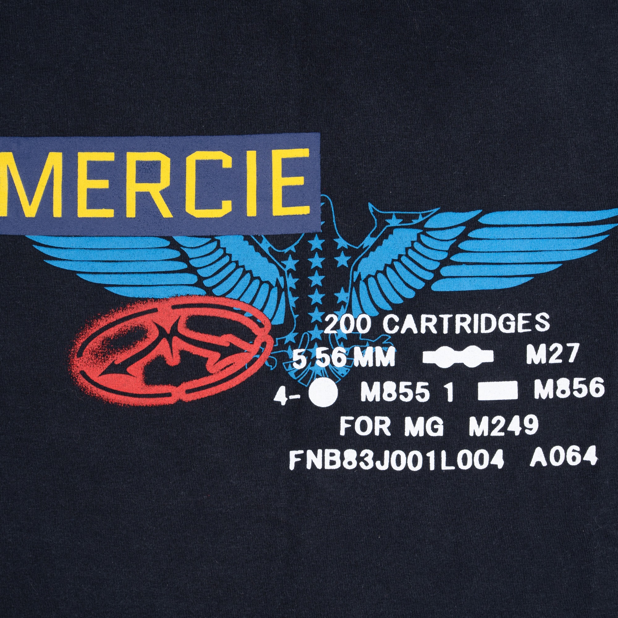Mercie Studio - Military Tee Black Washed